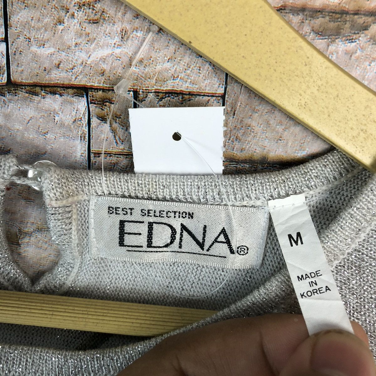 Homespun Knitwear × Japanese Brand × Vintage Edna vintage flower art design White Knitwear #A715 Size M / US 6-8 / IT 42-44 - 11 Thumbnail