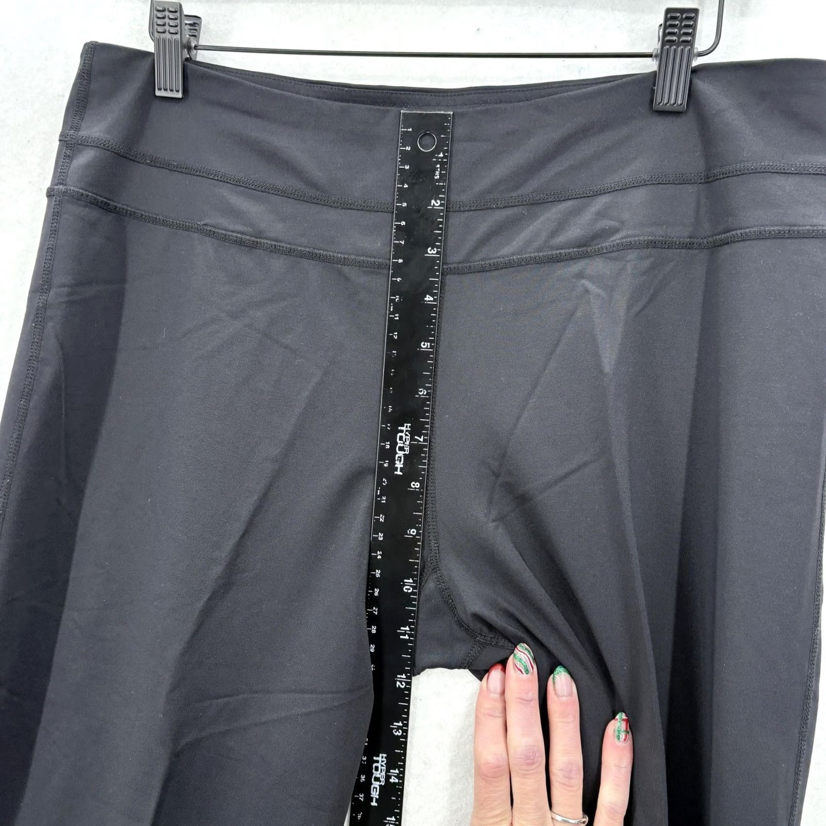 Vintage Christine Alexander Pants Womens Medium Black Cropped Straight Leg Yoga Stretch Size 32" / US 10 / IT 46 - 7 Thumbnail