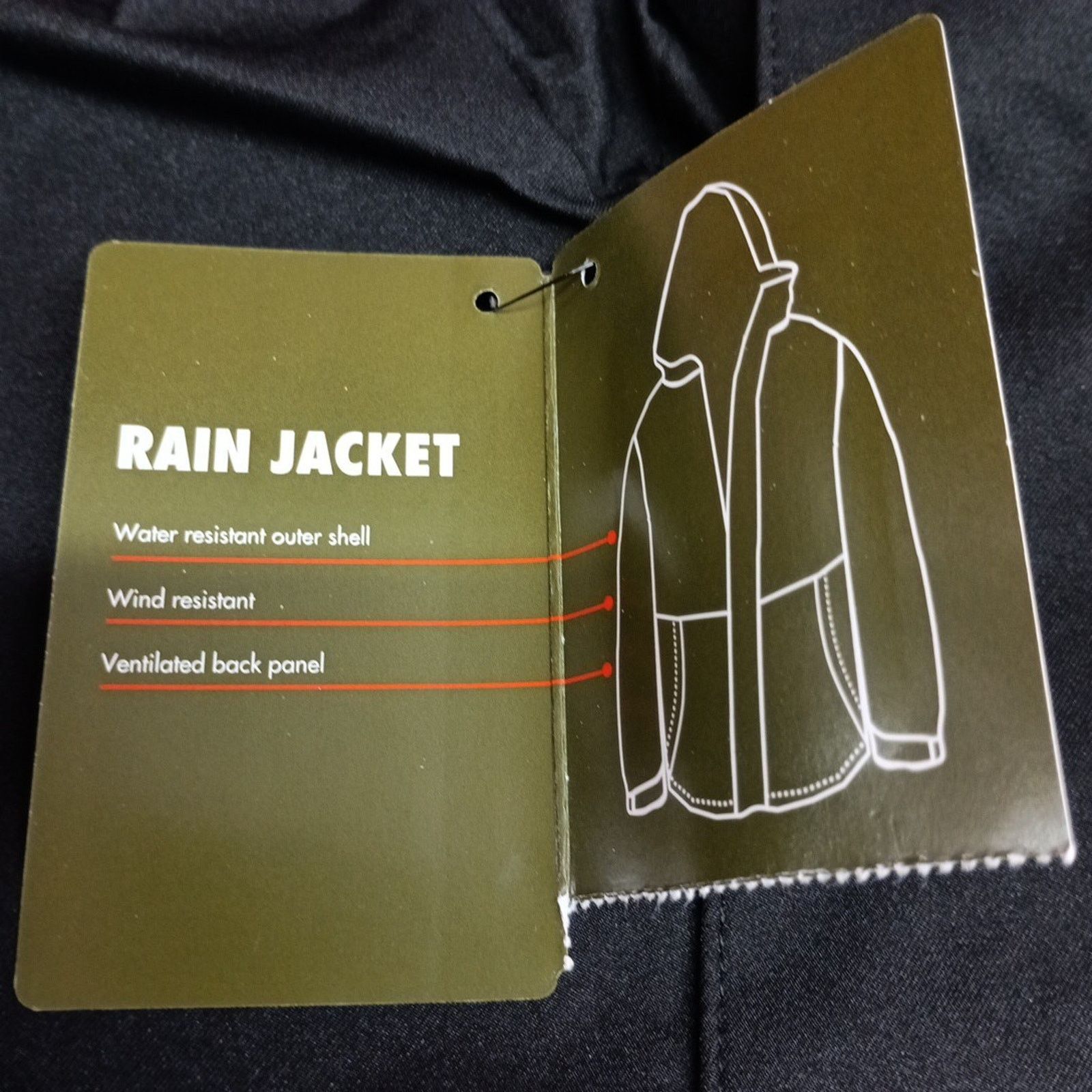 Other Ozark Trail Rain Jacket Men's Size M Black Waterproof Hood Size US M / EU 48-50 / 2 - 5 Thumbnail