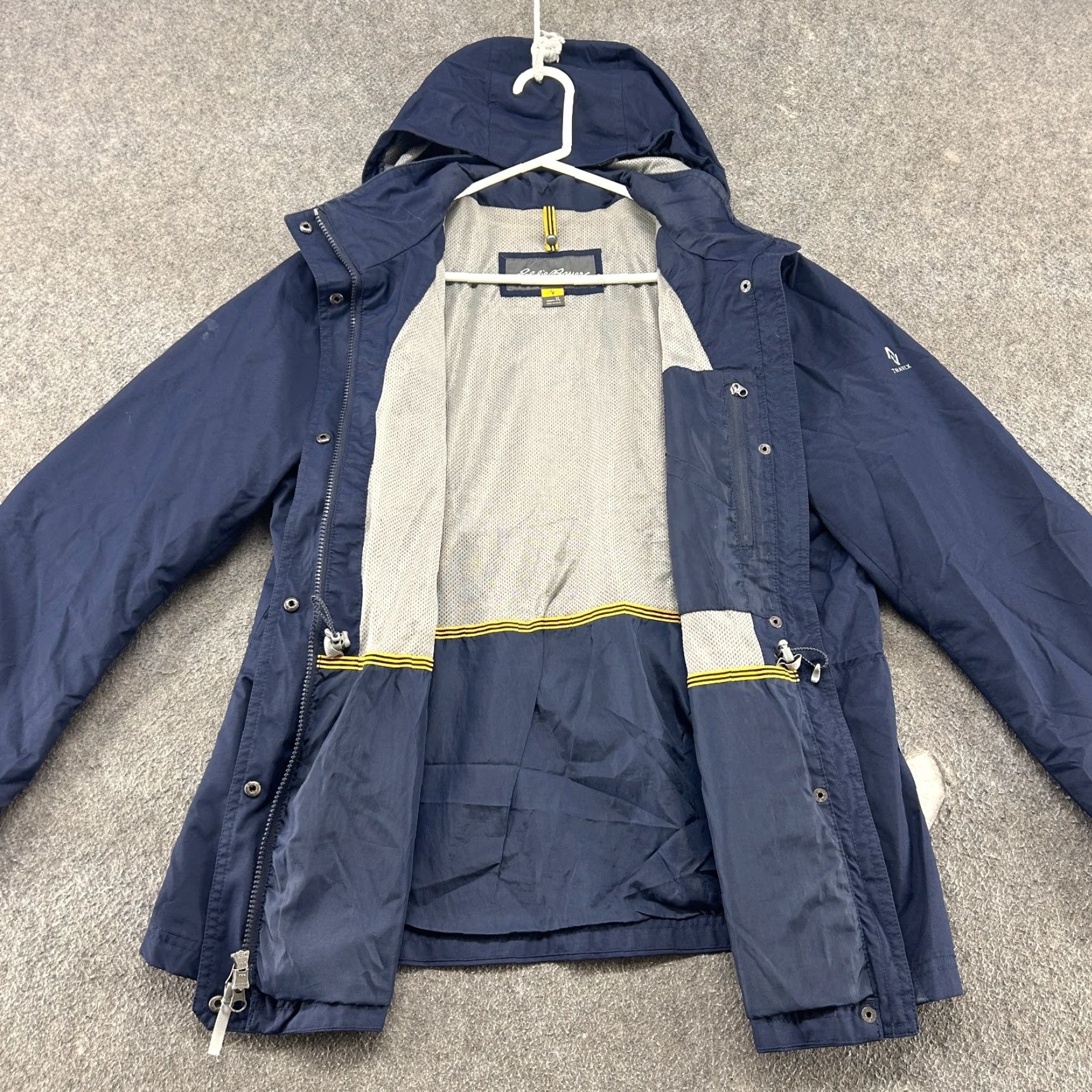 Eddie Bauer Eddie Bauer Jacket Womens XL Blue Weatheredge Hooded Full Zip Snaps Nylon Windbreaker Casual Womens Jackets Size XL / US 12-14 / IT 48-50 - 6 Thumbnail
