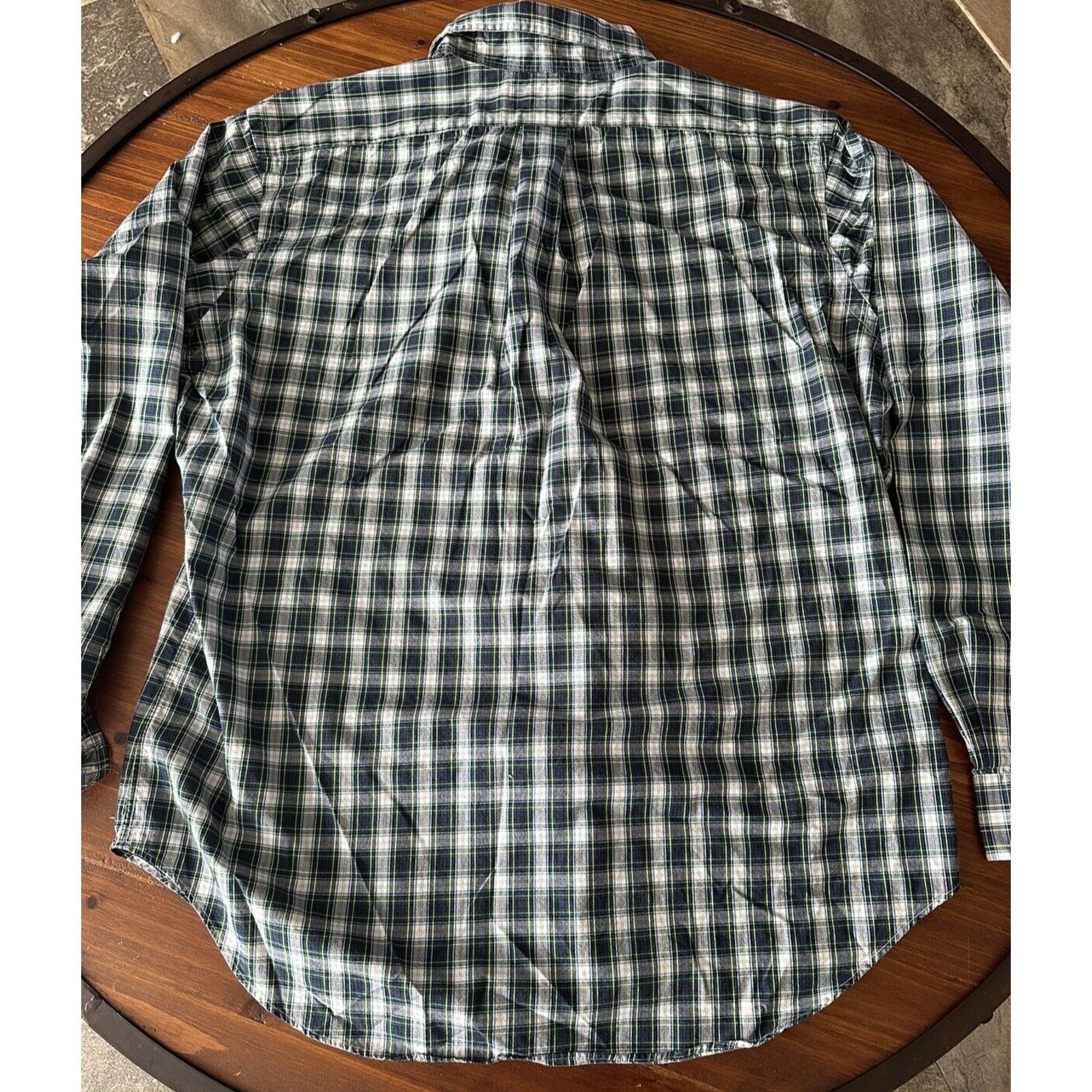 Ralph Lauren Ralph Lauren Classic Fit, Button Up LRG Blue w/Green Plaid Size US L / EU 52-54 / 3 - 11 Thumbnail
