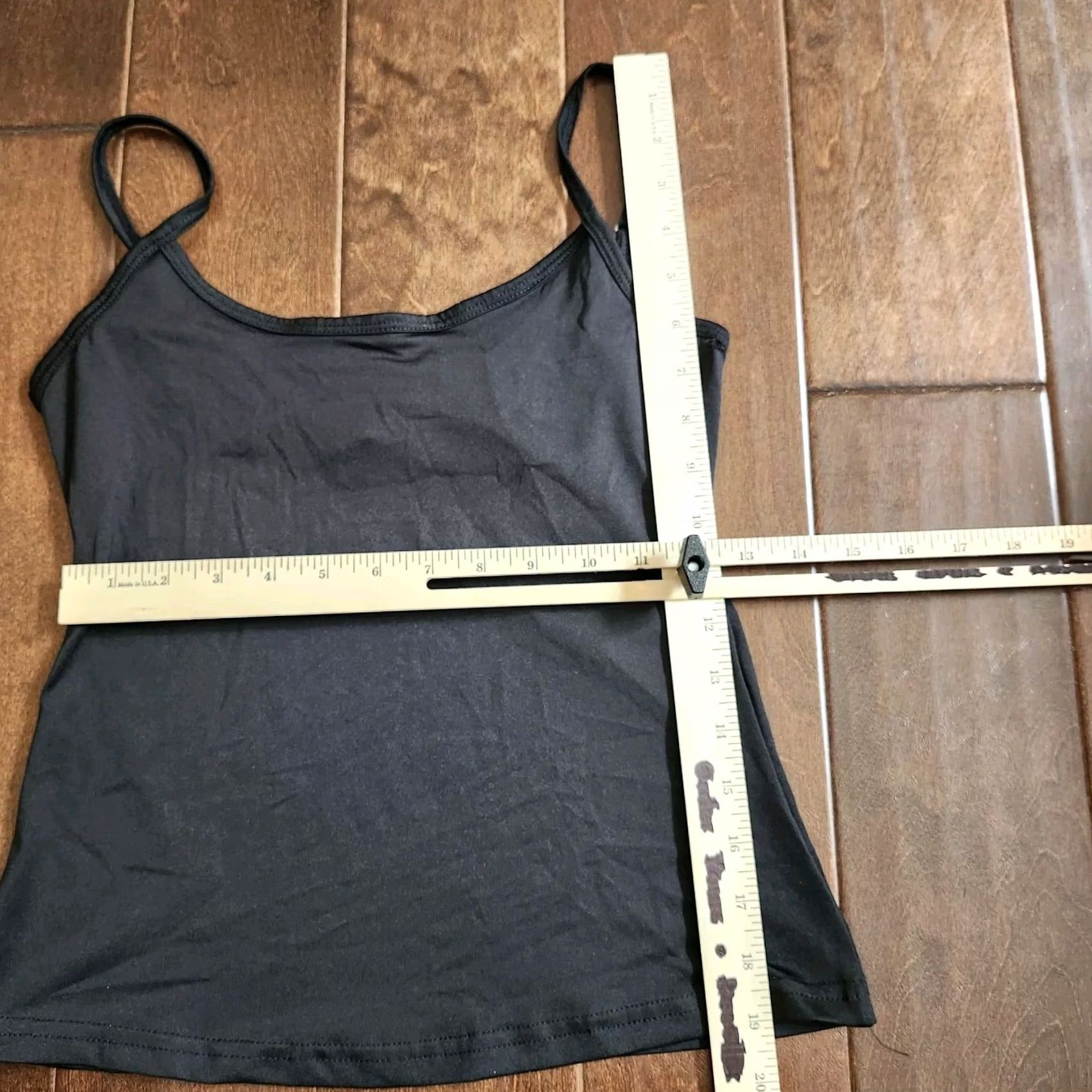Vintage Lily Tank Top Black Sleeveless Spaghetti Strap Pullover - Small Womens Regular Fit Short Sleeveless Teen Casual Formal Party/Cocktail Size S / US 4 / IT 40 - 5 Thumbnail
