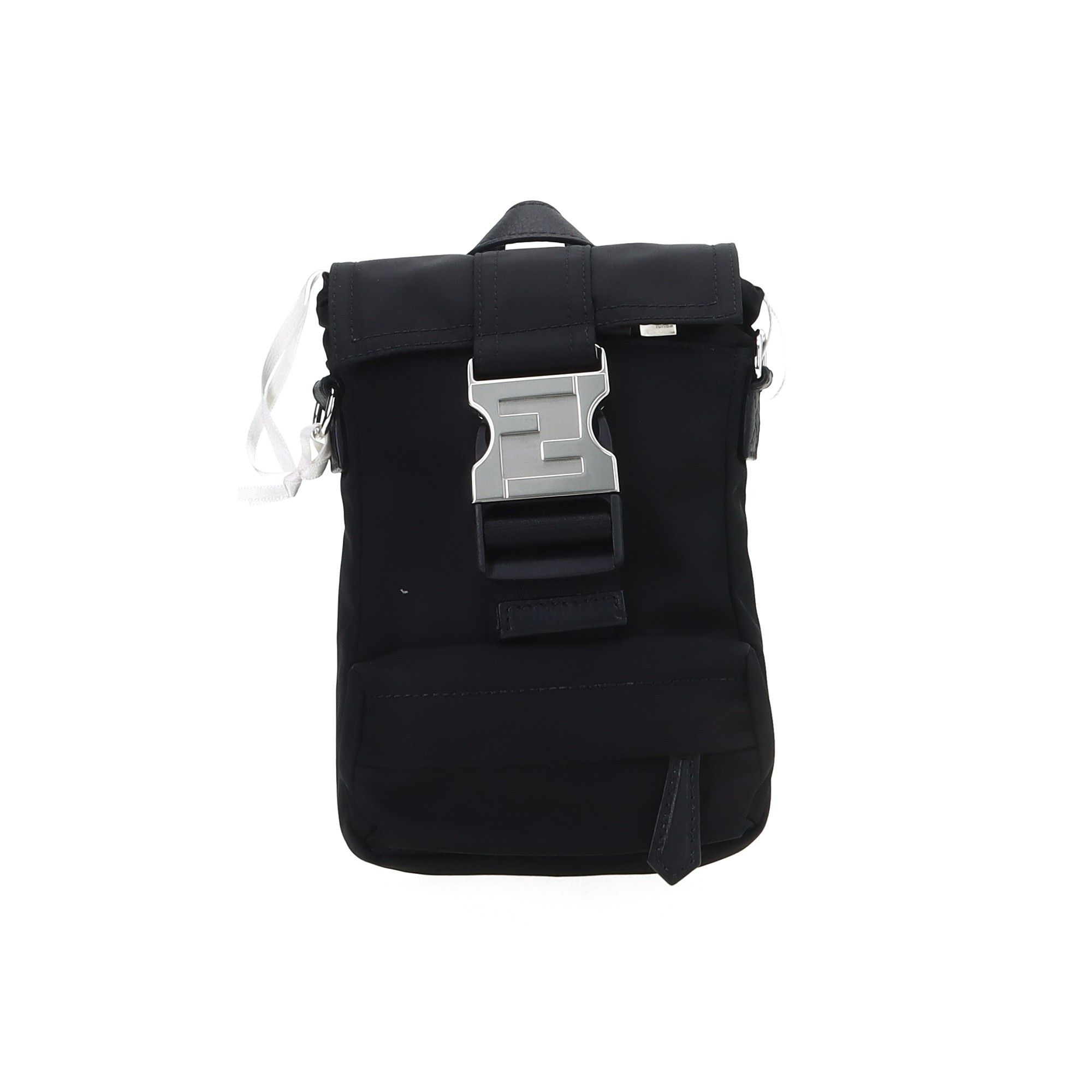 Fendi Fendi Metal Logo Nylon Messenger Bag One Size Size ONE SIZE - 1 Thumbnail