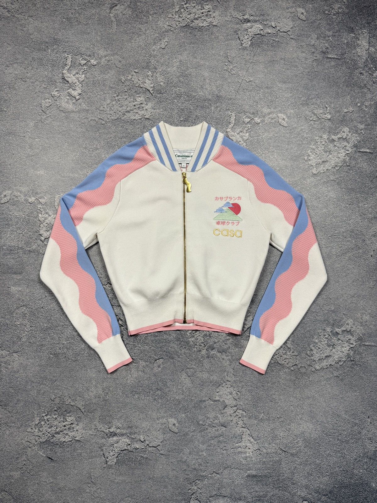Casablanca Casablanca Zip Sweatshirt Big Logo Size US S / EU 44-46 / 1 - 1 Thumbnail