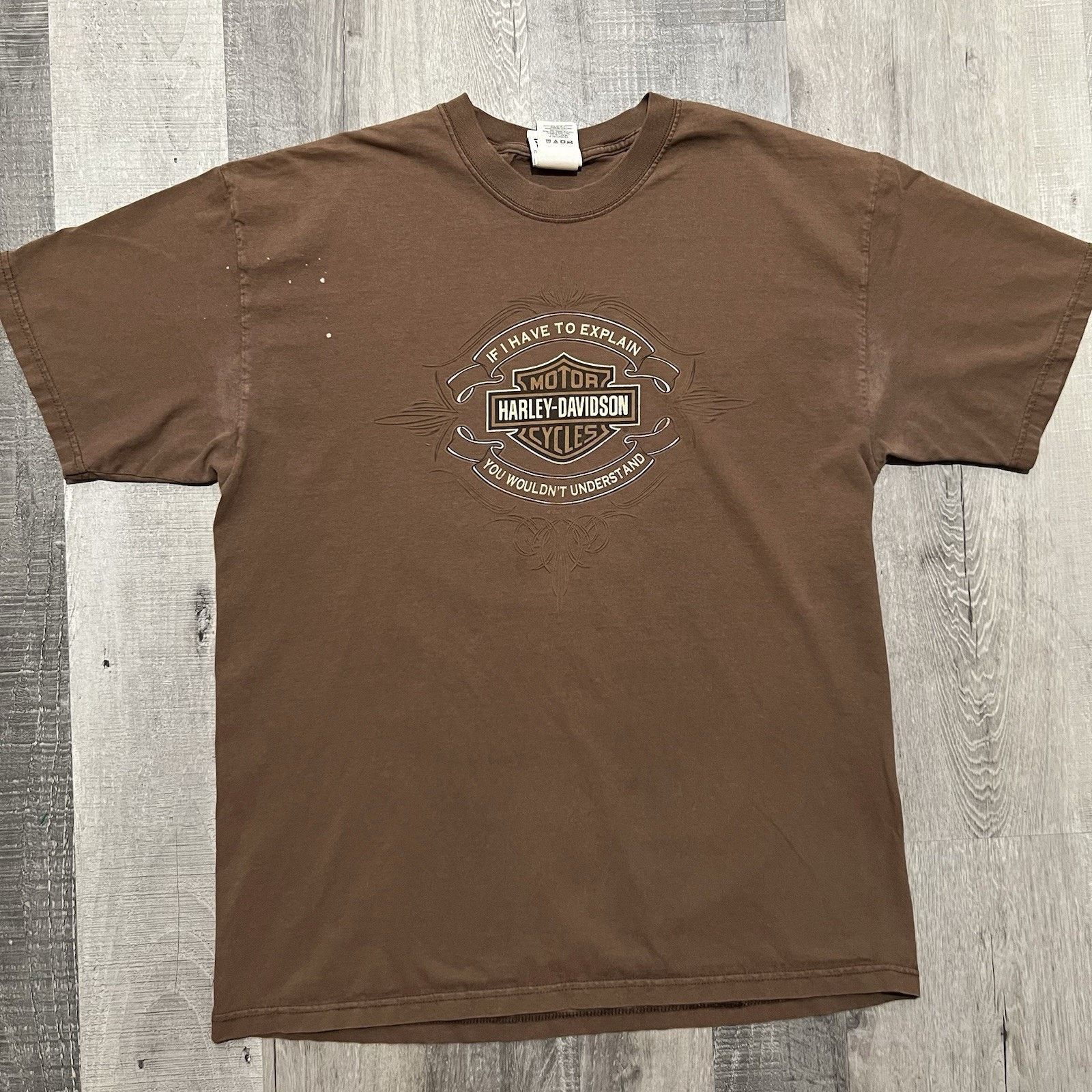 Harley Davidson VTG Harley Davidson Park City Utah Mine Tunnel Biker T Shirt Size US XL / EU 56 / 4 - 2 Thumbnail