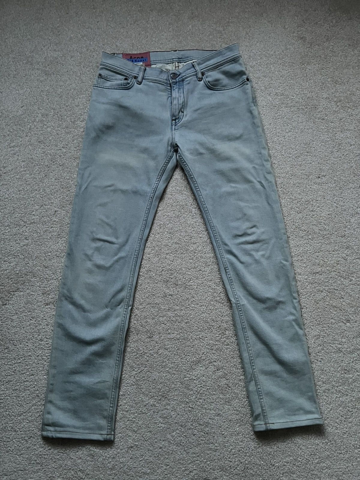 Acne Studios Acne Studios Light Blue Slim Jeans Size US 30 / EU 46 - 1 Thumbnail