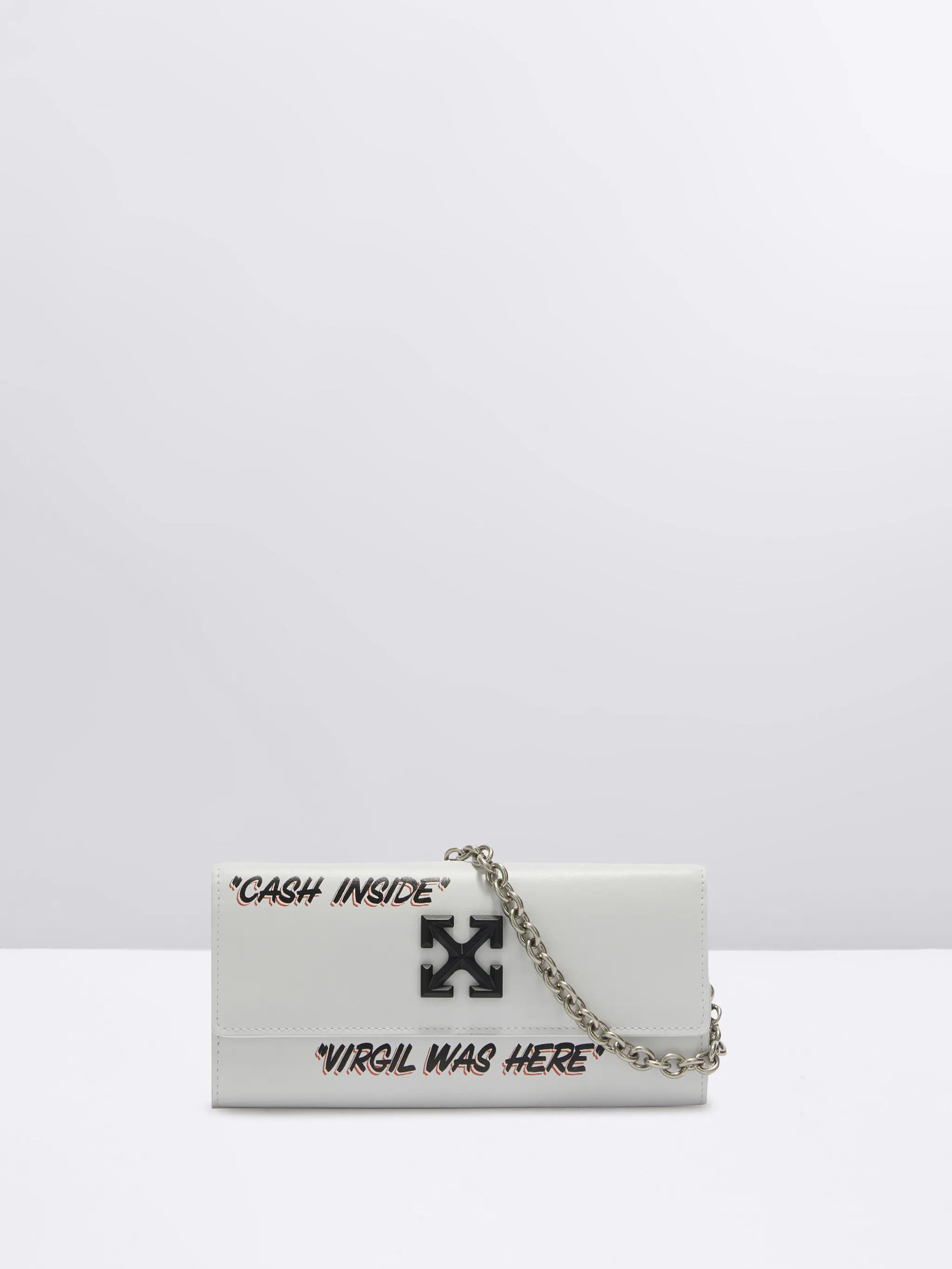 Off-White o1gr1nt0425 Size: OS / Jitney Wallet On Chain Quote in White Size ONE SIZE - 1 Thumbnail