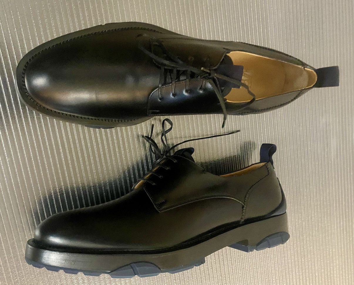 Salvatore Ferragamo Ferragamo Nero calf/blue Marin Fulgor derby 9.5 D NEW Size US 9.5 / EU 42-43 - 8 Thumbnail