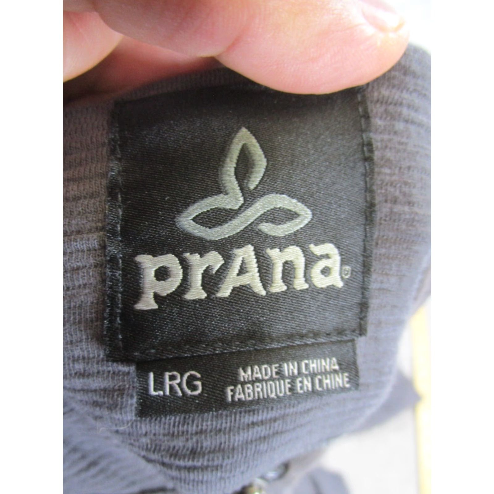 Prana VINTAGE prAna Hoodie Mens Large Full Zip Gray Cotton Blend Fleece Stain Size US L / EU 52-54 / 3 - 7 Thumbnail