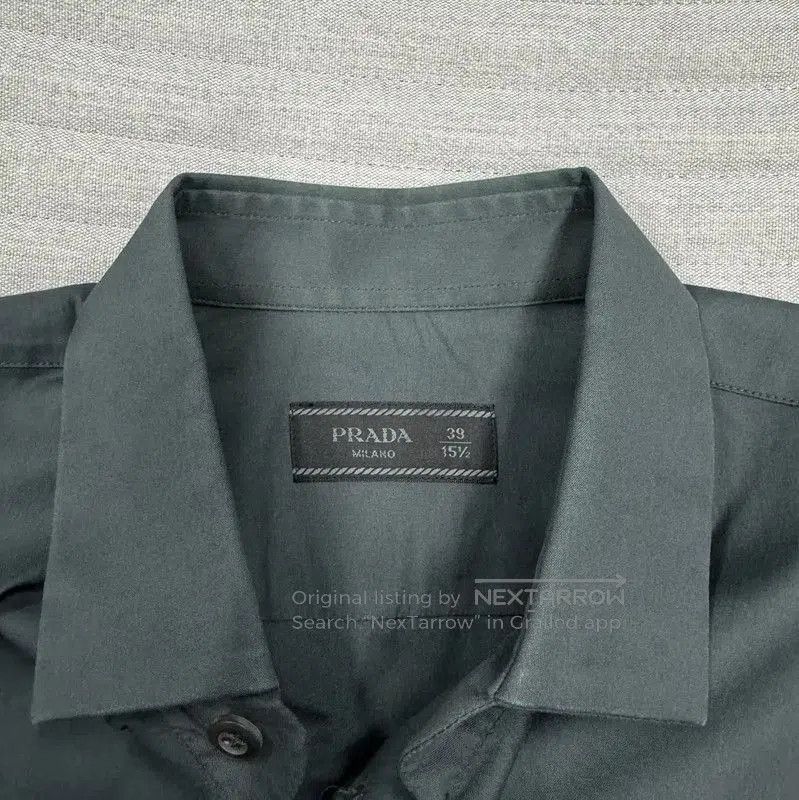 Prada Prada Green Long Sleeve Cotton Shirt. Size US S / EU 44-46 / 1 - 2 Thumbnail