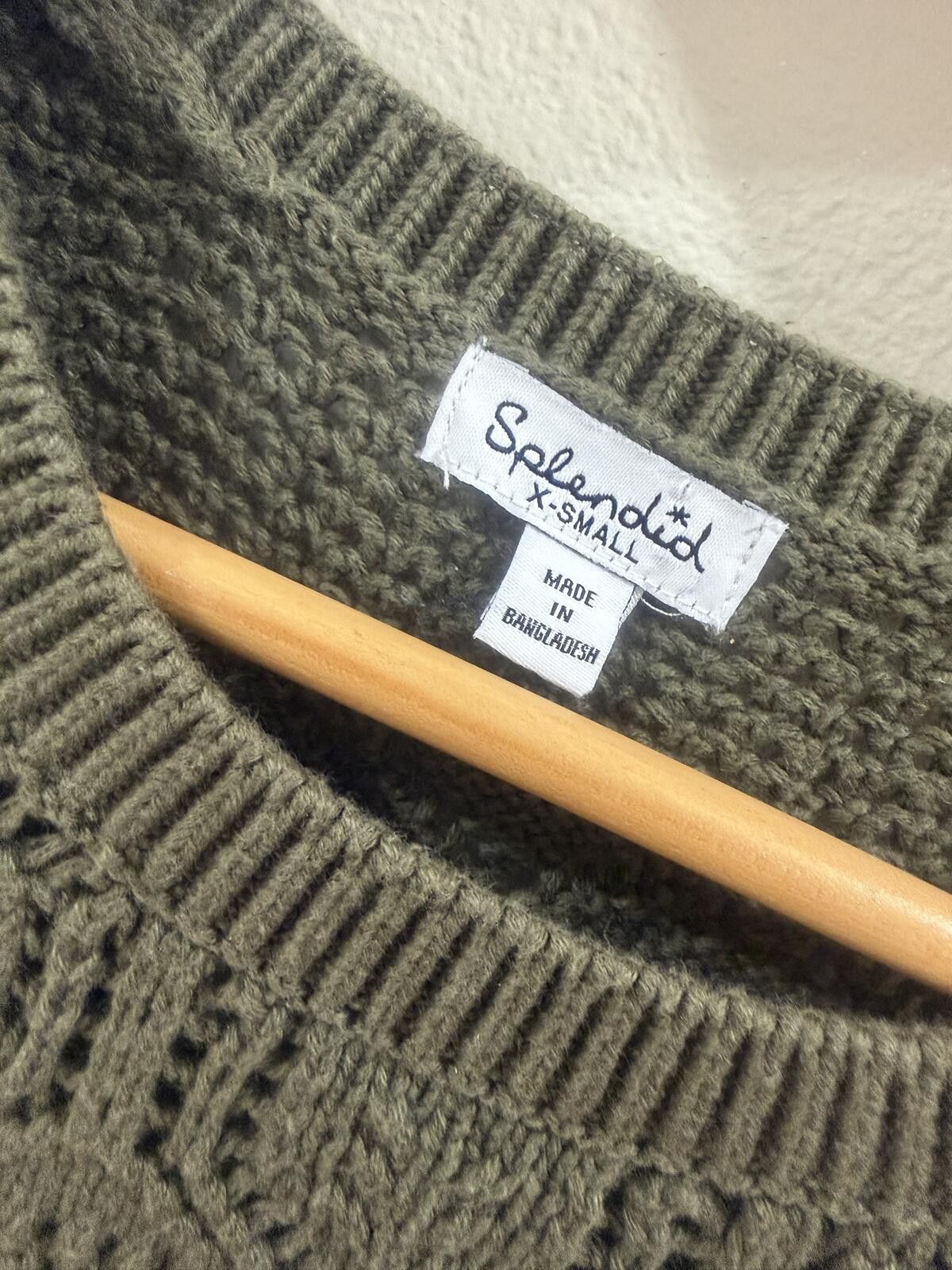 Splendid Splendid Dark Green Honore Cotton Crochet Tank Size XS / US 0-2 / IT 36-38 - 3 Thumbnail