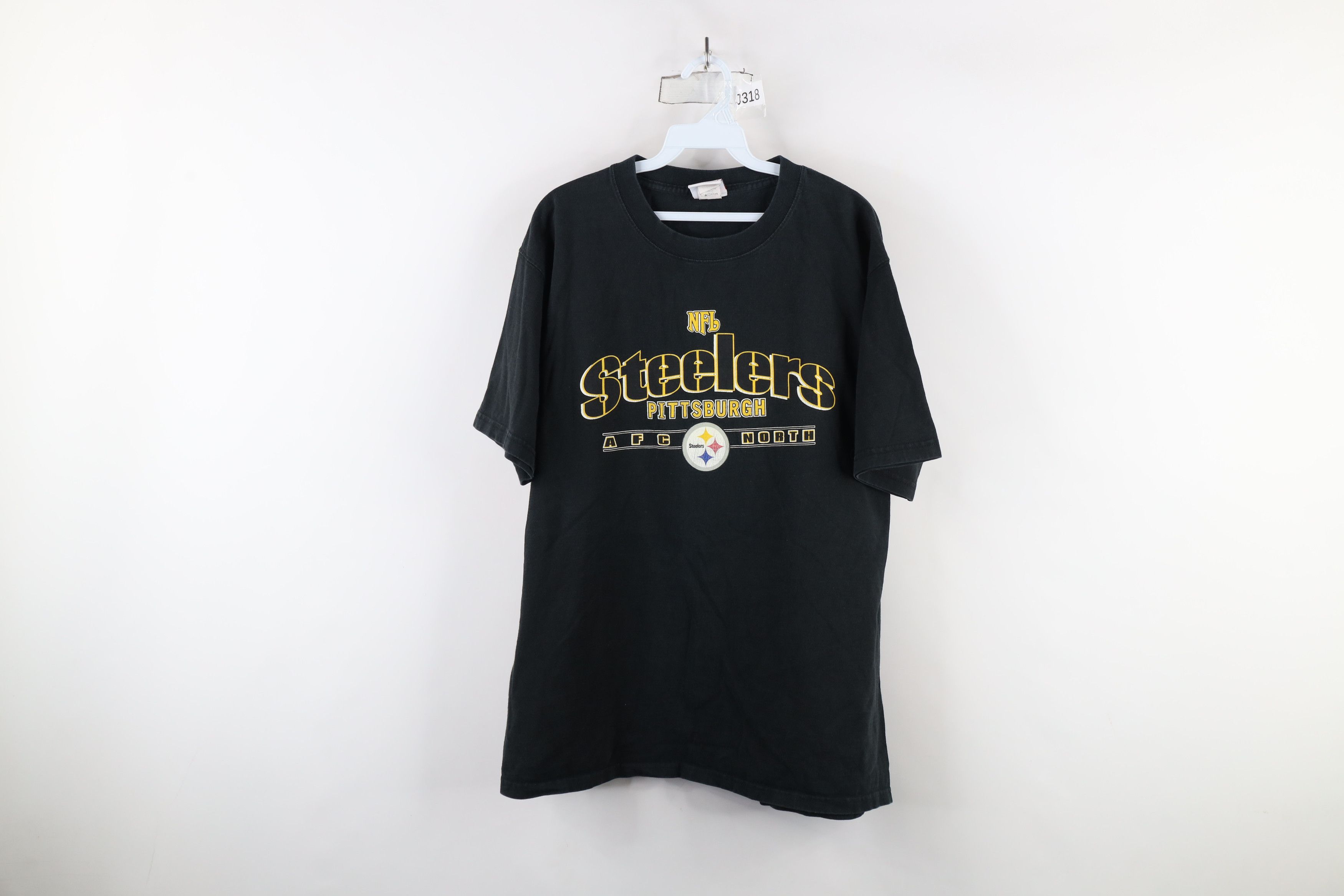 Vintage Vintage NFL Spell Out Pittsburgh Steelers Football T-Shirt Size US L / EU 52-54 / 3 - 1 Thumbnail