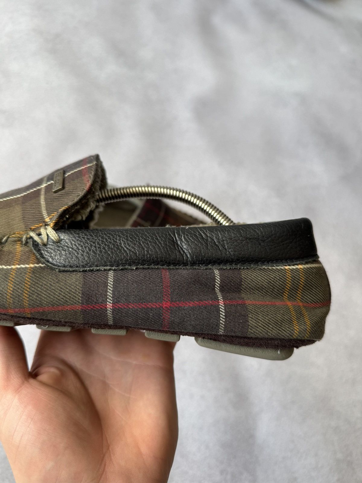 Barbour Barbour Slippers Shoes 44 size Mono big logo Size US 10.5 / EU 43-44 - 3 Thumbnail