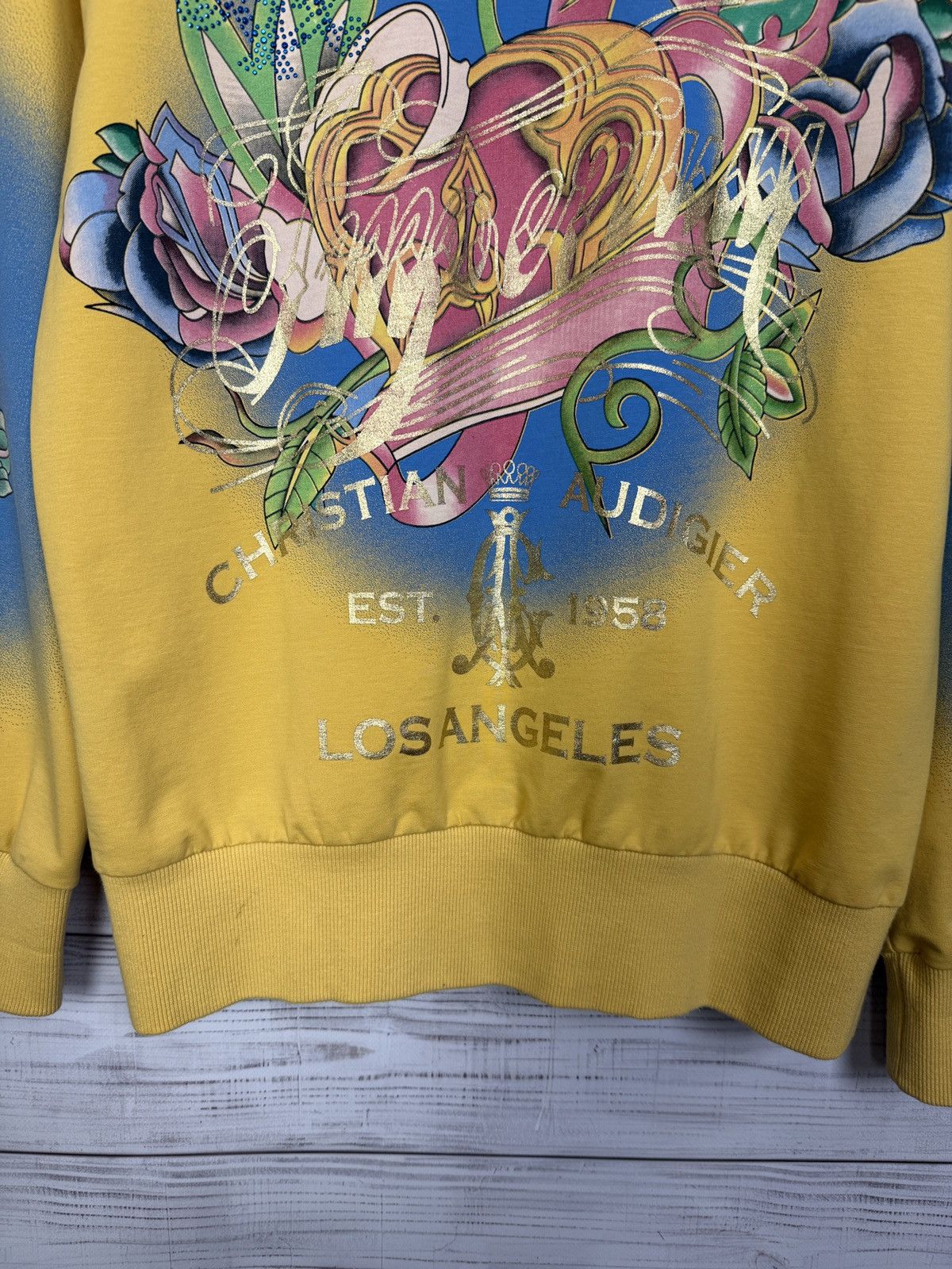 Christian Audigier Vintage Y2K Christian Audigier Hoodie Size US M / EU 48-50 / 2 - 8 Thumbnail