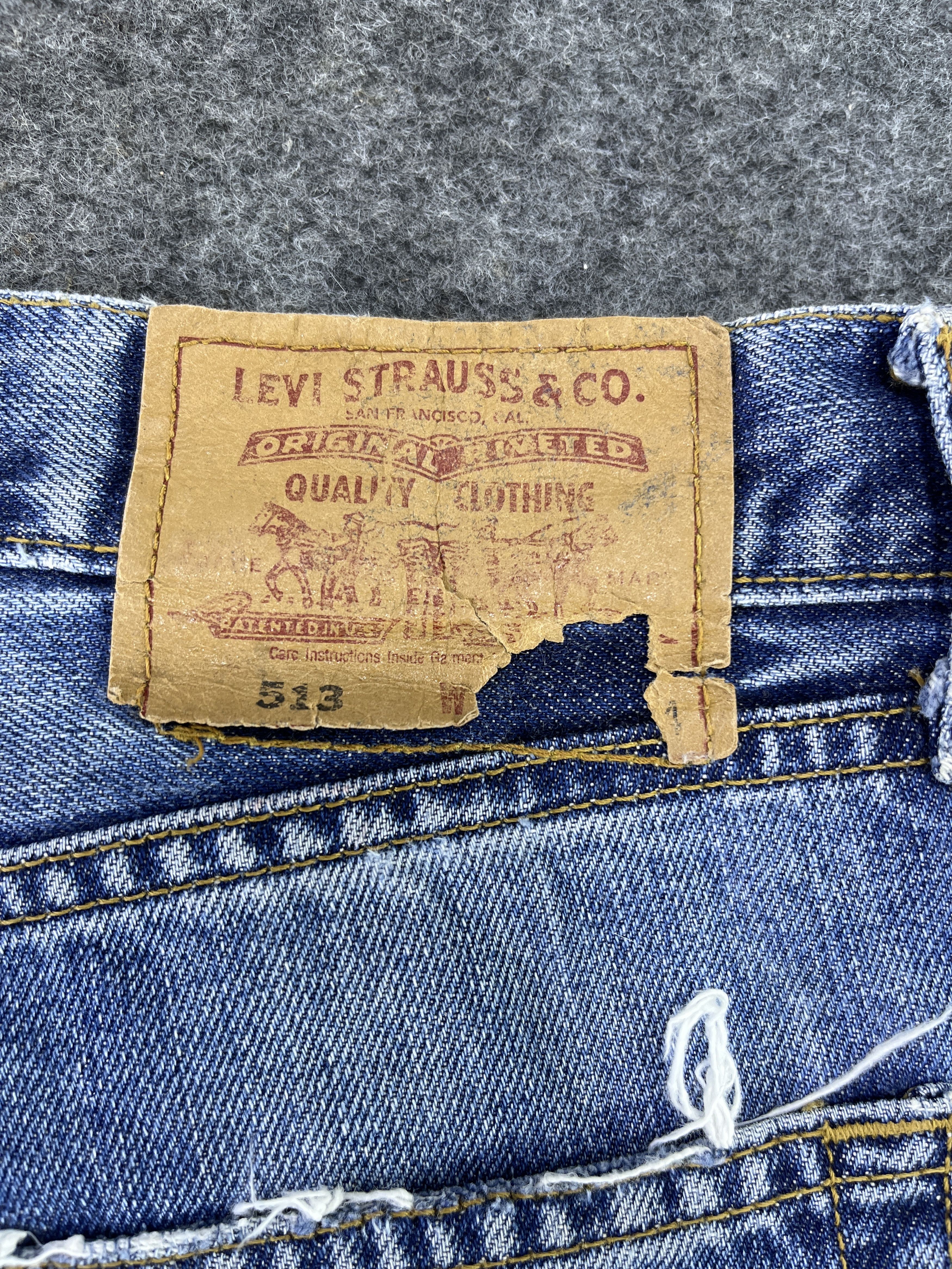 Levi's Vintage Levis 513 Button Fly Jeans - J912 Size US 34 / EU 50 - 5 Thumbnail