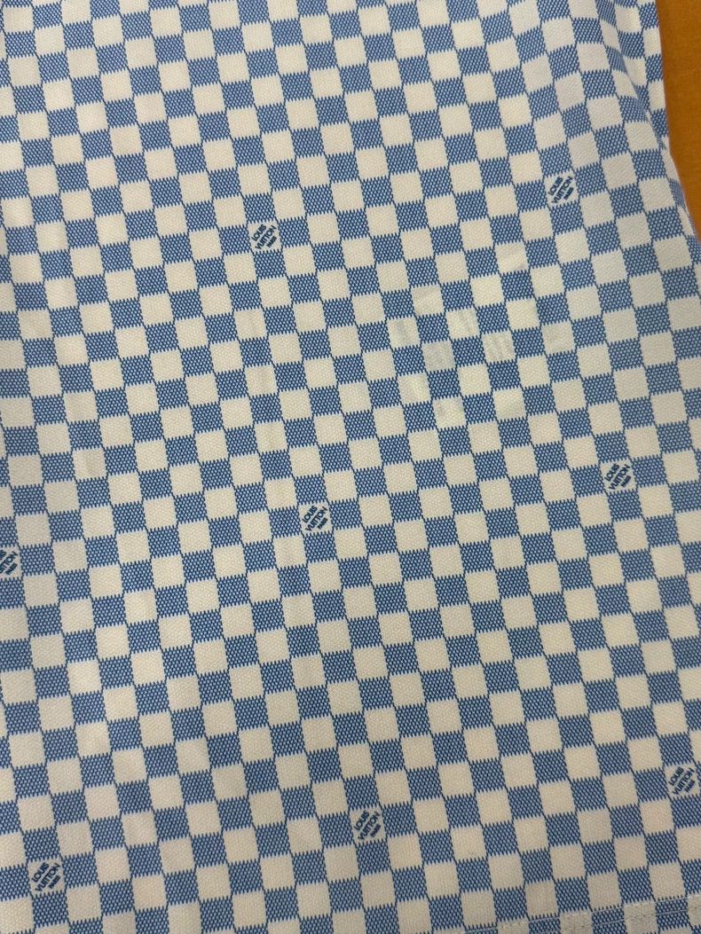 Louis Vuitton Louis Vuitton Blue and white checkerboard chain short slee Size US XS / EU 42 / 0 - 2 Thumbnail