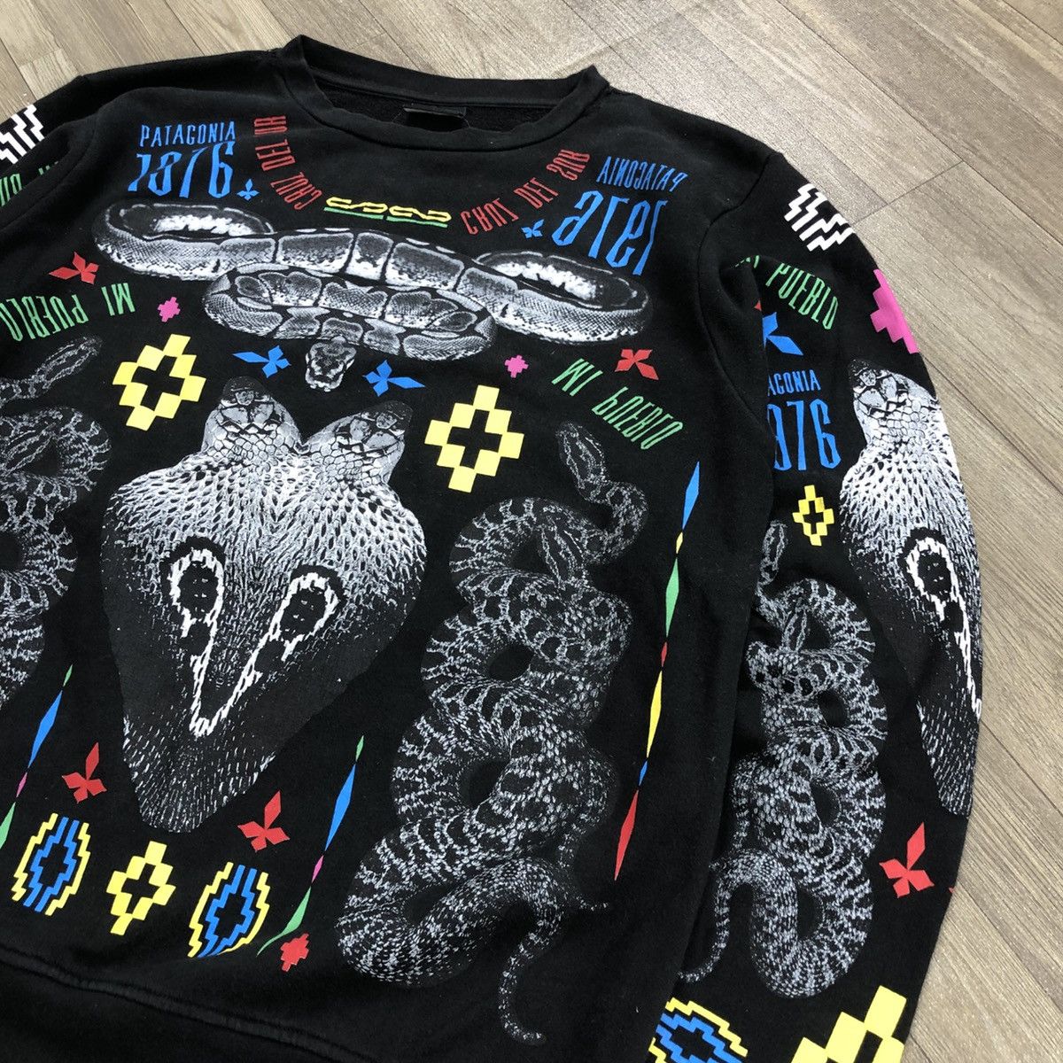 Marcelo Burlon Marcelo Burlon Patagonia Snack Skin Full Print Sweatshirt Size US S / EU 44-46 / 1 - 4 Thumbnail