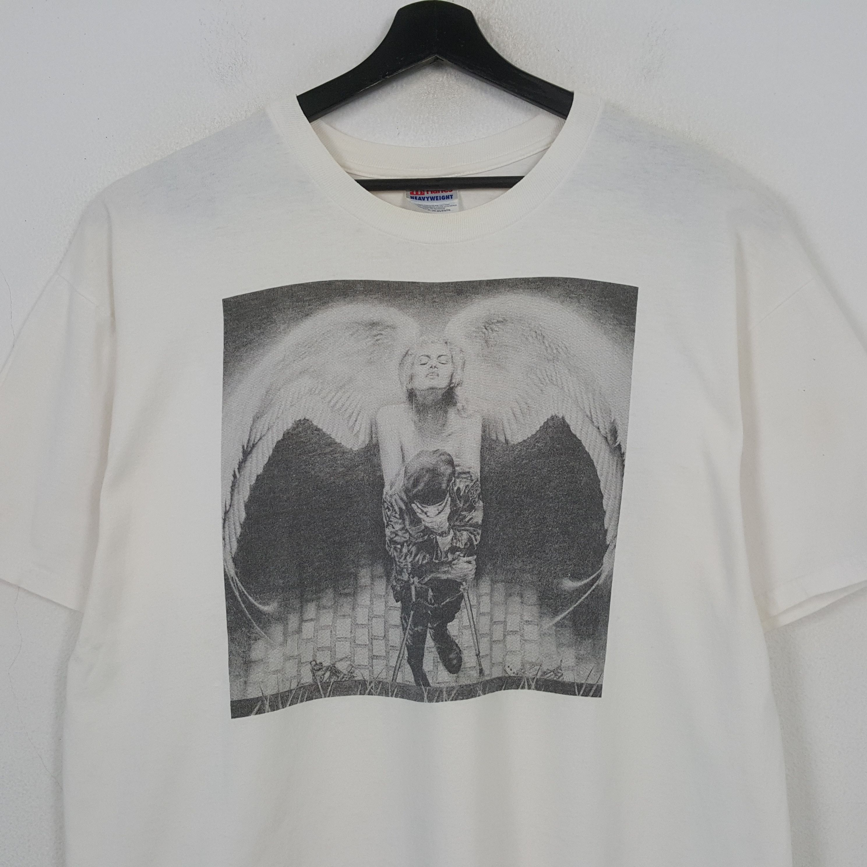 Vintage White Angel Monument Freedom Hill 1971 Vintage Tshirt RR3 Size US XL / EU 56 / 4 - 2 Thumbnail