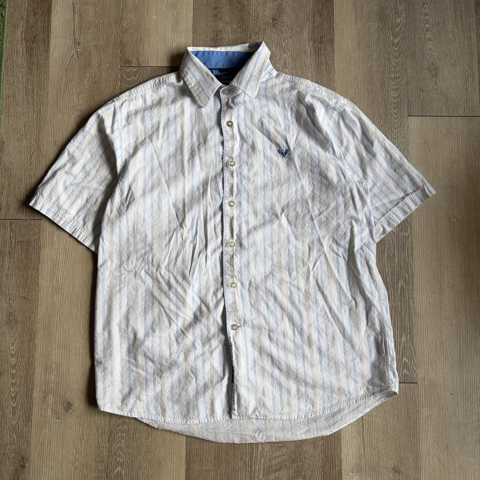 Avirex Vintage Y2K Avirex Short Sleeve Button Up Shirt Large Grunge Size US L / EU 52-54 / 3 - 1 Thumbnail