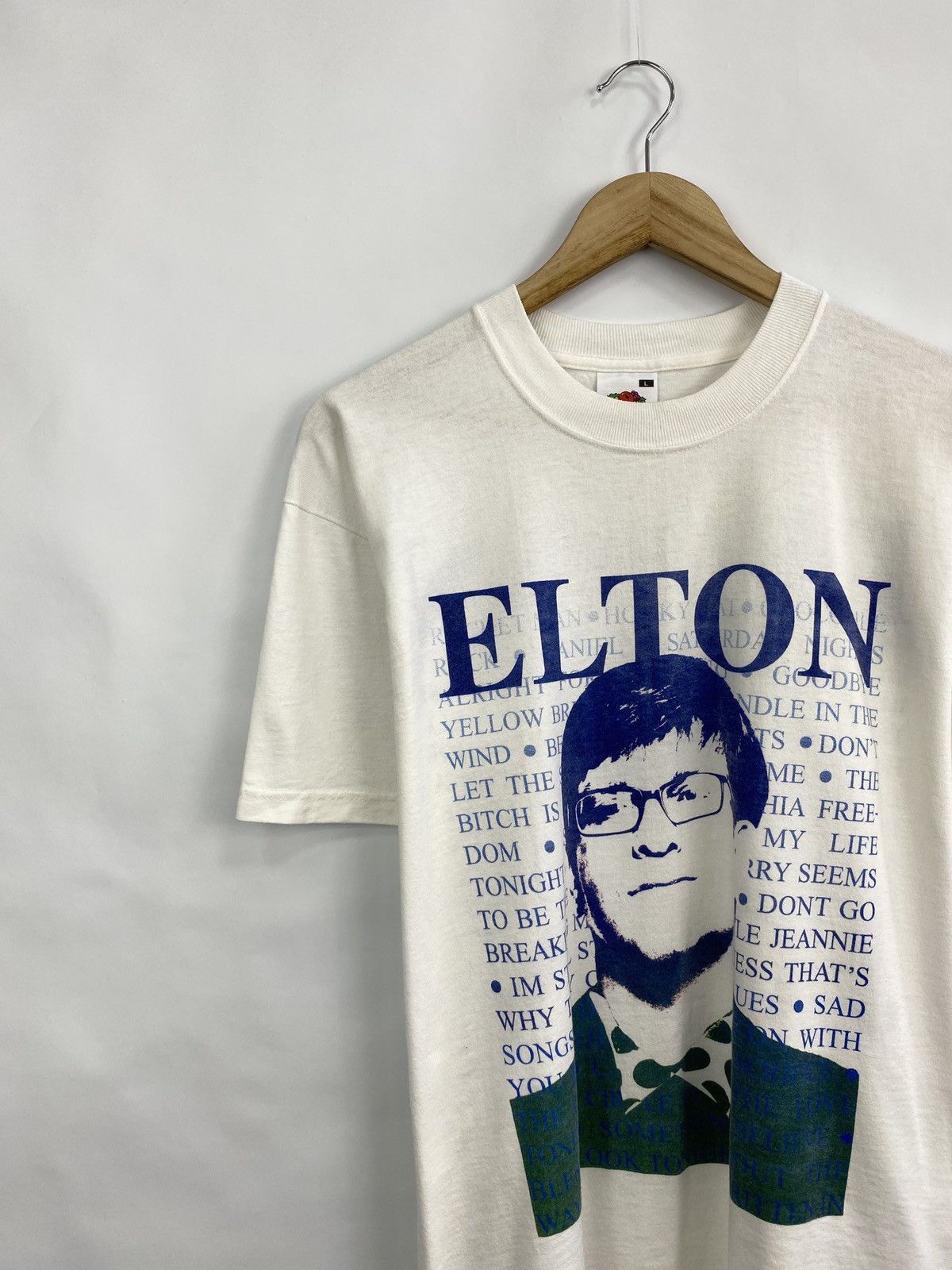 Band Tees × Vintage Vintage 90s Elton John World Tour tee rare retro hype Y2K Size US L / EU 52-54 / 3 - 2 Thumbnail