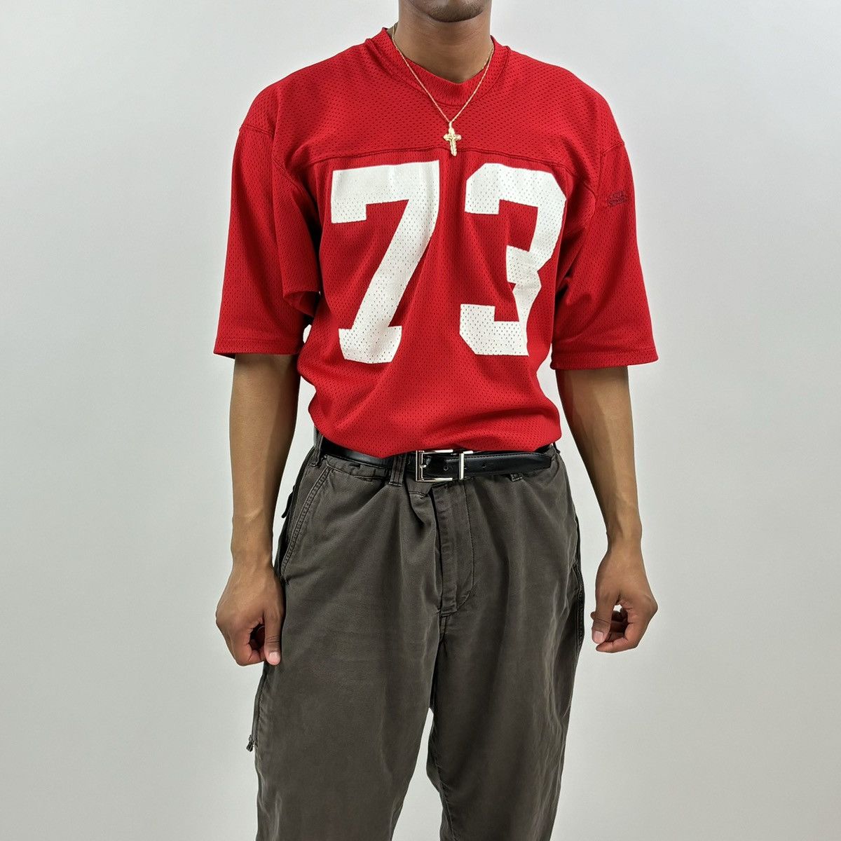 Vintage vintage 70s/80s FOOTBALL UNIVERSITY training practice jersey Size US L / EU 52-54 / 3 - 1 Thumbnail