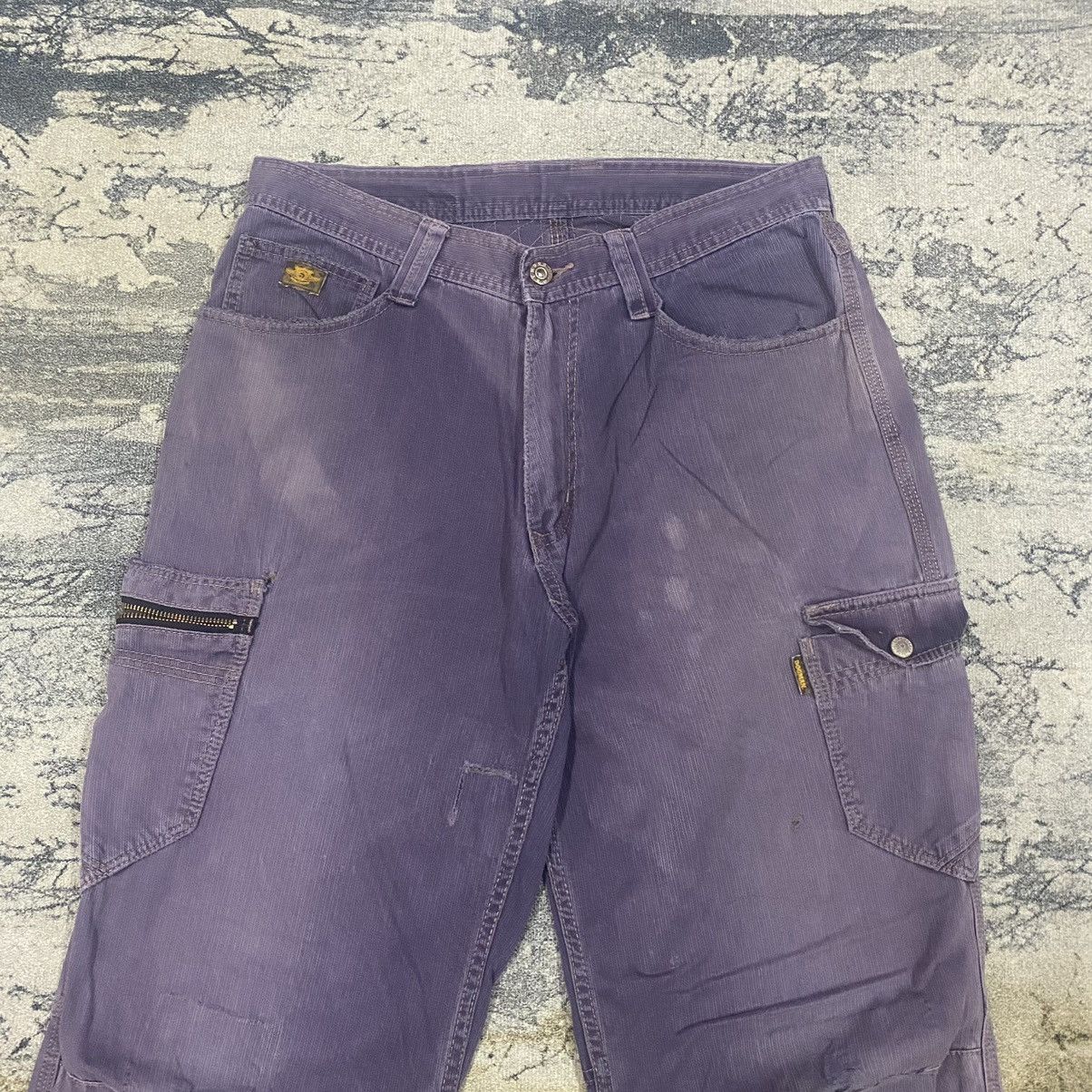 Hunter × Japanese Brand × Purple Vintage Japan Faded Purple Dogman Parachute Cargo Pants Size US 31 - 4 Thumbnail