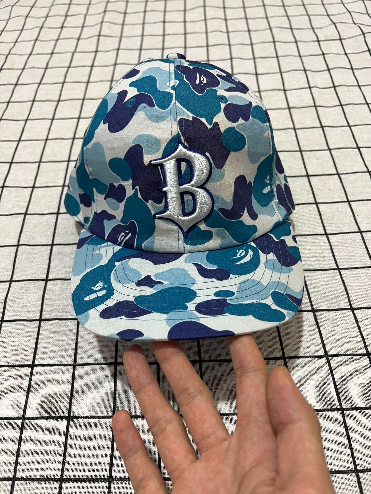 Bape Bape Retro Camo Blue Hat one size Men Size ONE SIZE - 1 Thumbnail