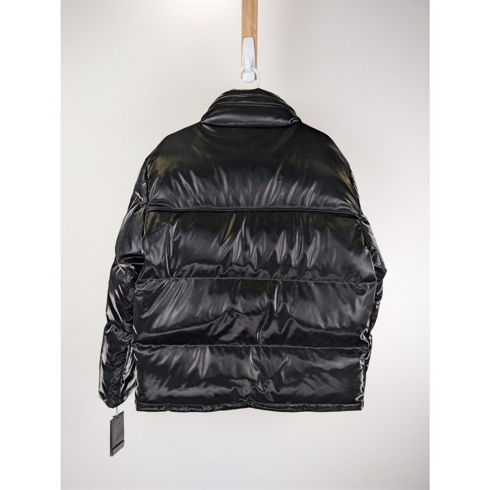 Saint Laurent Paris o1rshd1 CC20 Lacquered Down Puffer Jacket in black technical Size US M / EU 48-50 / 2 - 17 Thumbnail