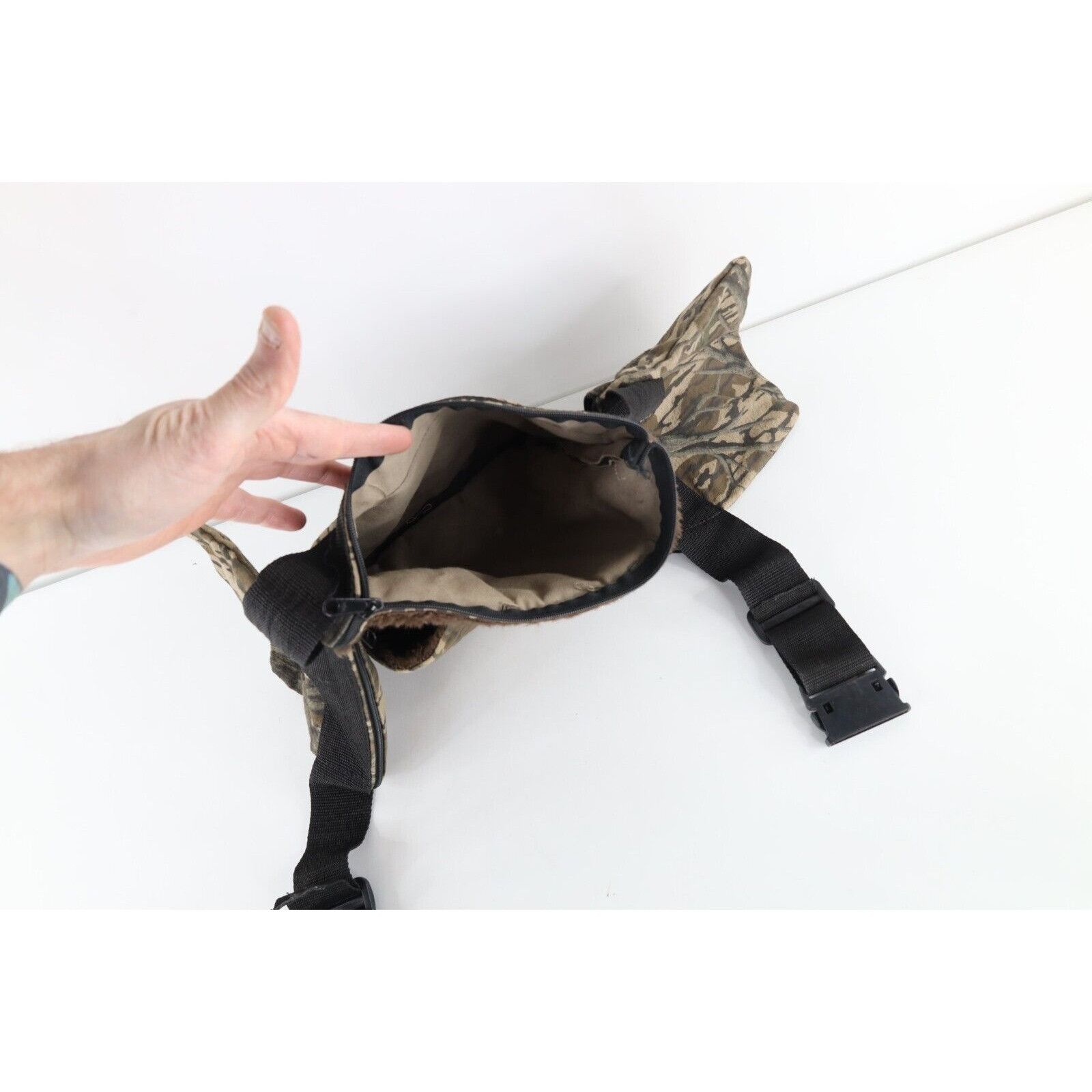 Vintage Vintage 90s Mossy Oak Camouflage Chamois Cloth Belt Bag Size ONE SIZE - 7 Thumbnail