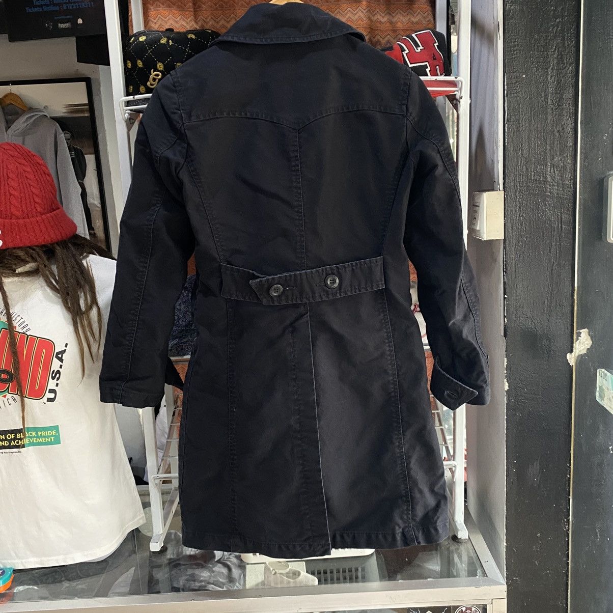 Hysteric Glamour Hysteric Glamour black double-breasted trench coat Size US S / EU 44-46 / 1 - 2 Thumbnail