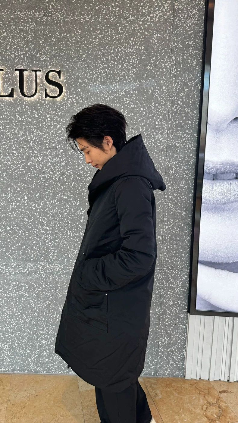 Rick Owens Rick Owens Long quilted down jacket thick style-2506 Size US L / EU 52-54 / 3 - 1 Thumbnail