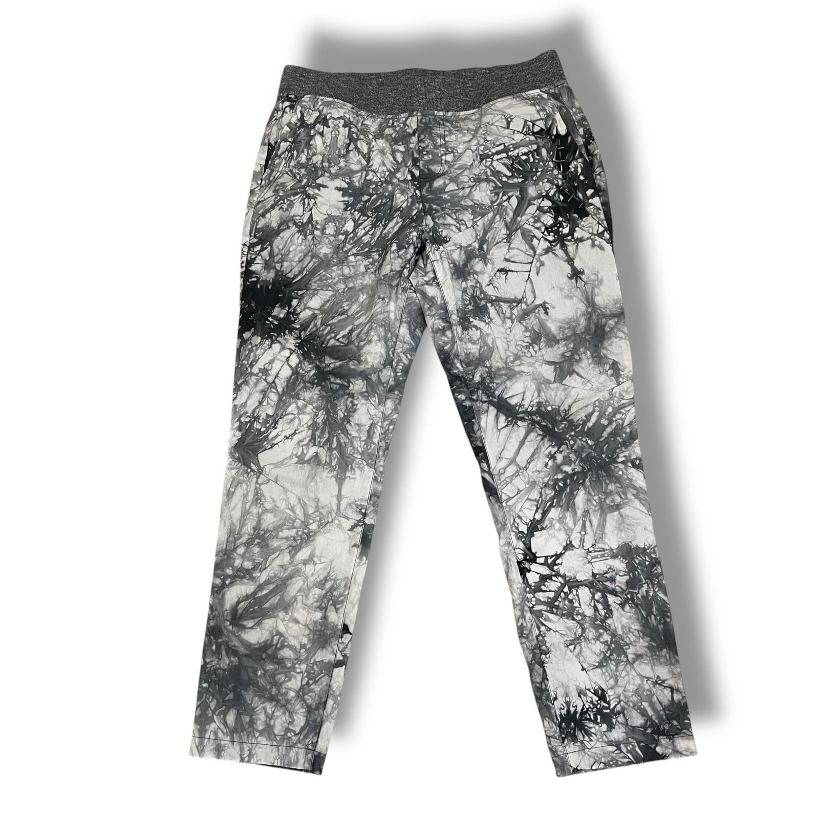 Other CAbi marbled gray and white jogger style pants womens medium Size 33" - 4 Thumbnail