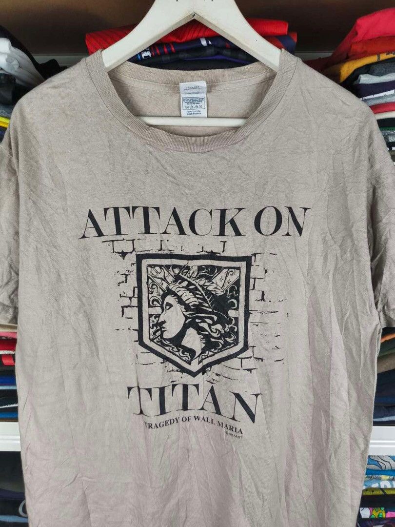 Anime × Cartoon Network × Vintage Attack on Titan Size US L / EU 52-54 / 3 - 2 Thumbnail