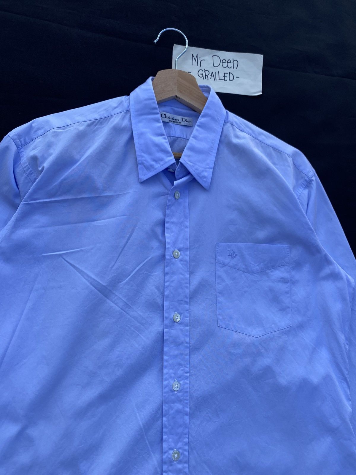 Christian Dior Monsieur Rare Vintage 90s Christian Dior Longsleeve Buttons Shirt Size US L / EU 52-54 / 3 - 8 Thumbnail