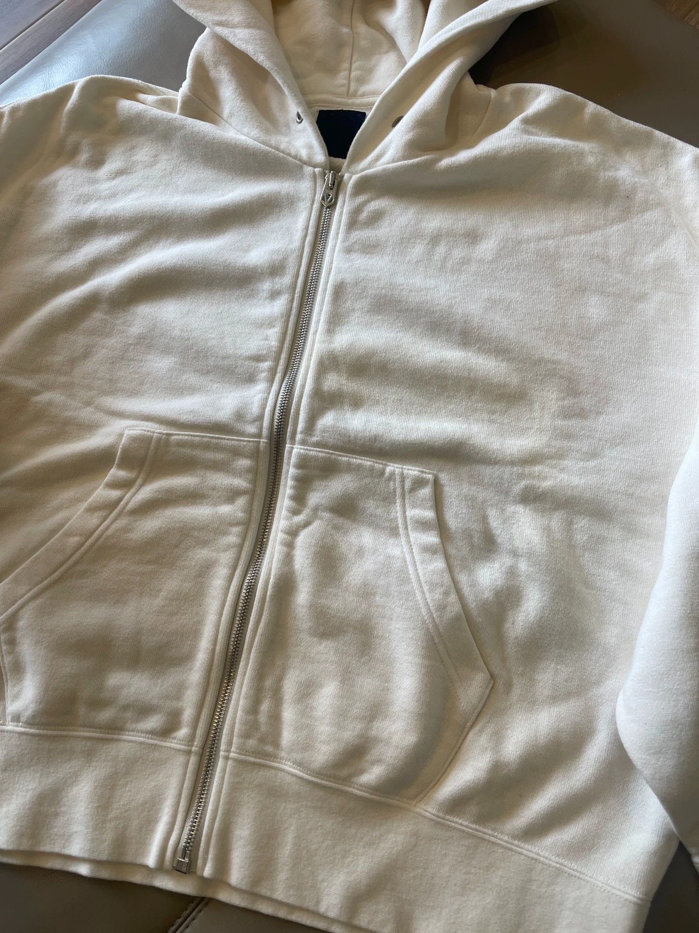Visvim VISVIM 22SS AMPLUS SB Short Zip Hoodie Ivory Riri Size US S / EU 44-46 / 1 - 4 Thumbnail