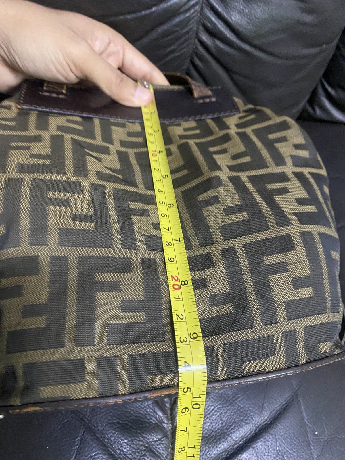 Fendi Authentic Vintage Fendi Zucca Monogram Mini Tote Bag Size ONE SIZE - 12 Thumbnail