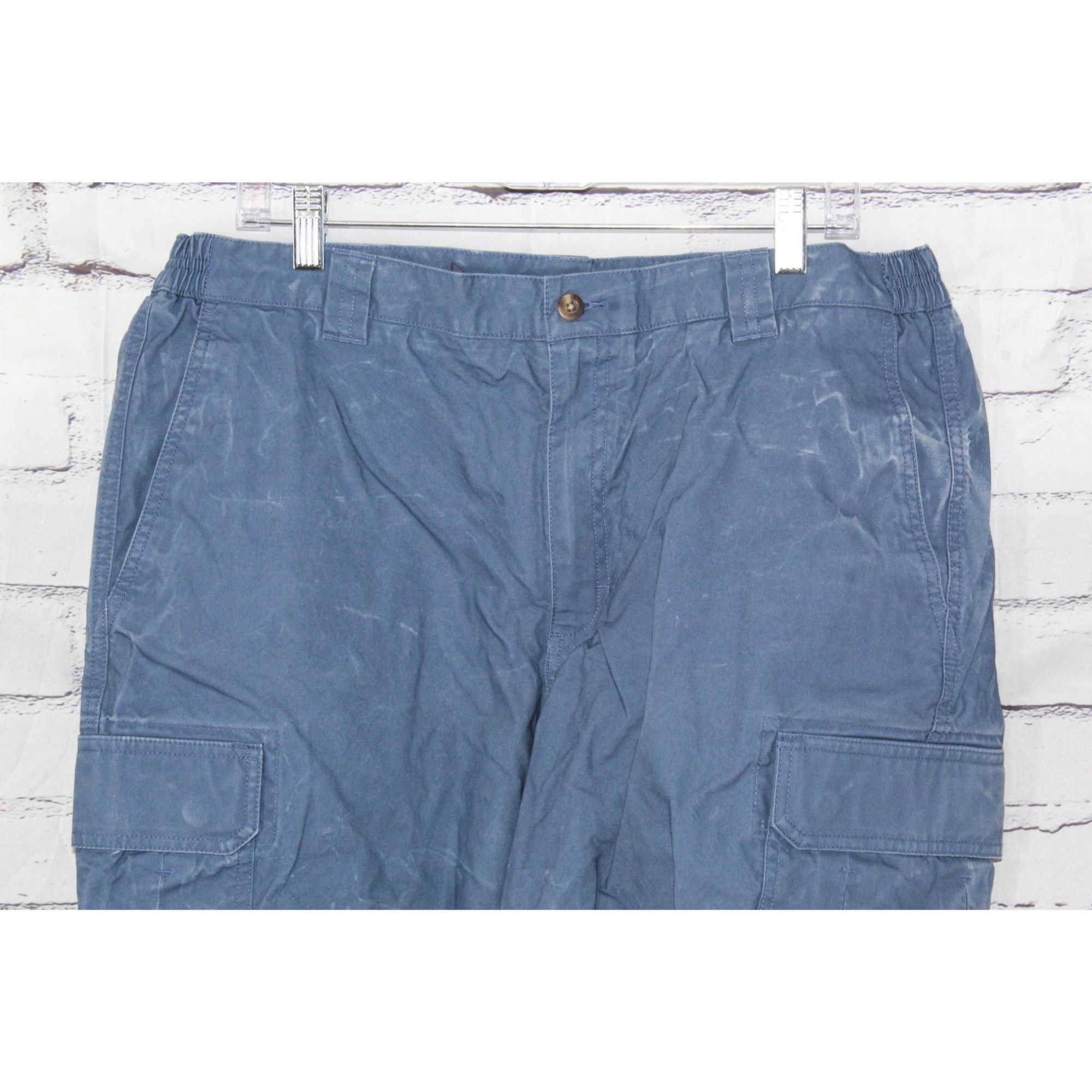 L.L. Bean LL Bean Men's Tropic Weight Cargo Shorts 10" Indigo Summer O Size US 36 / EU 52 - 3 Thumbnail