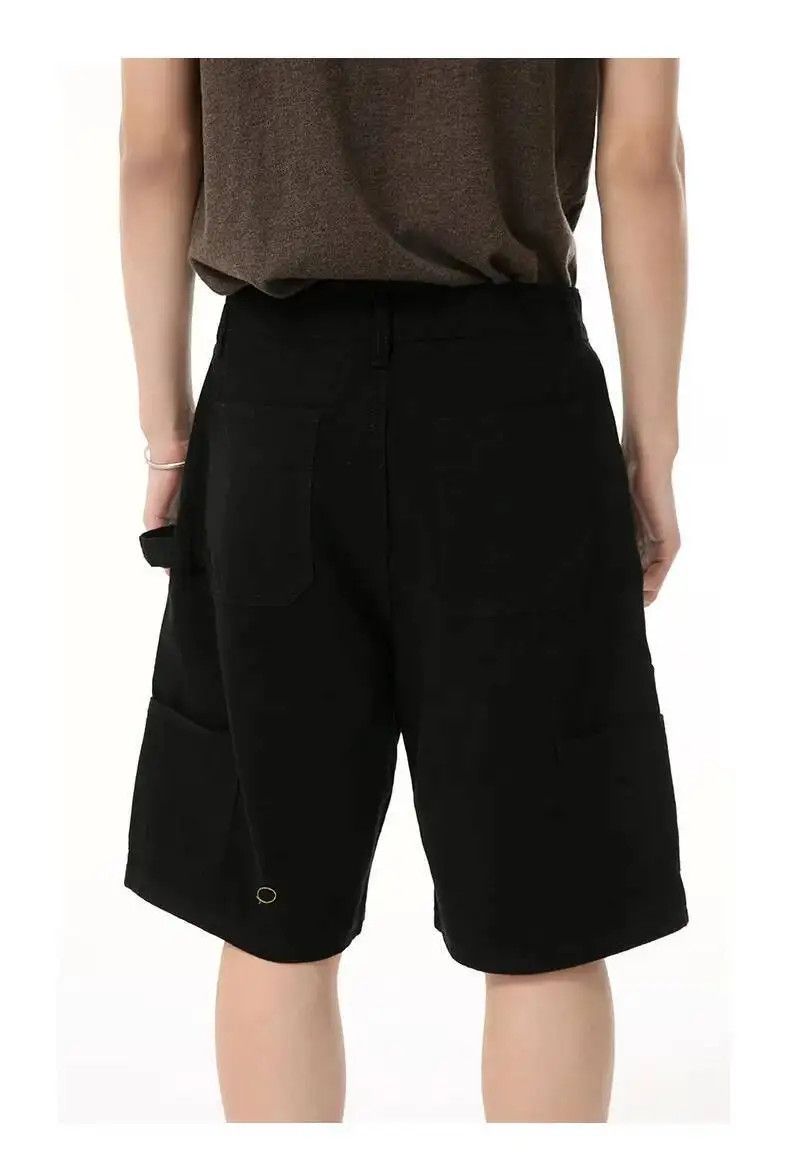 Japanese Brand Denim Shorts Multi Pocket Jeans Black Size US 30 / EU 46 - 2 Thumbnail