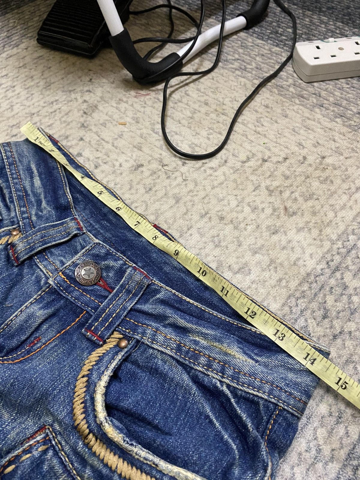 Japanese Brand True Religion Design Flared Bell Bottom Distressed Jean Size US 29 - 16 Thumbnail