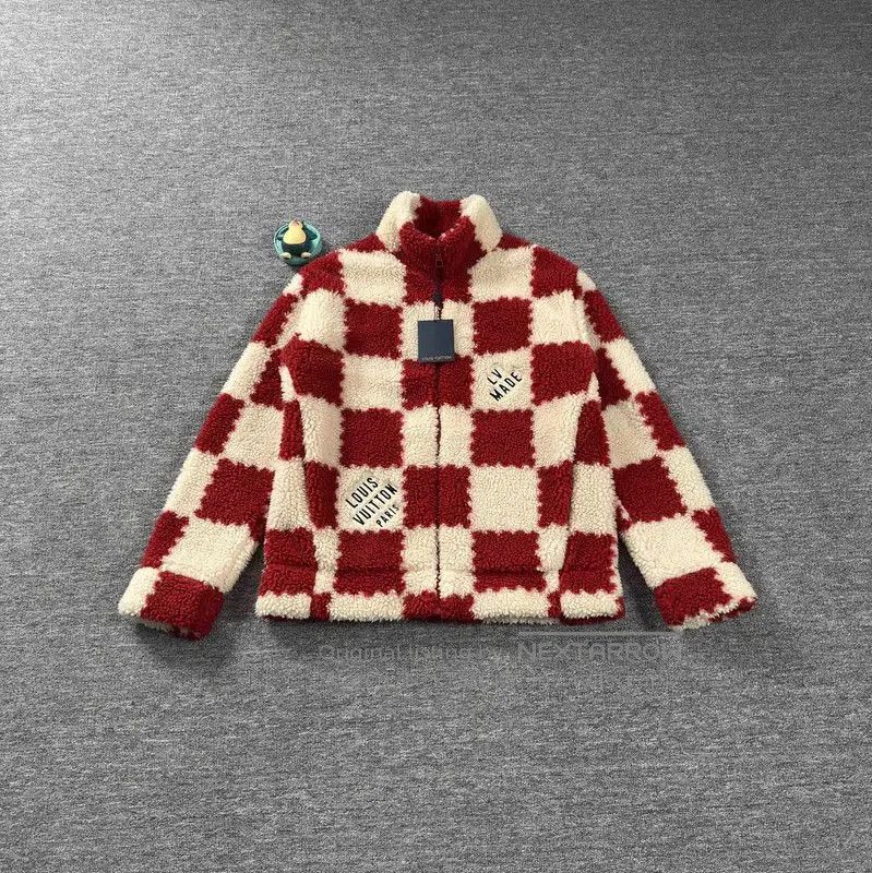 Louis Vuitton Louis Vuitton Red Wool Oversized Jacket . Size US XL / EU 56 / 4 - 1 Thumbnail