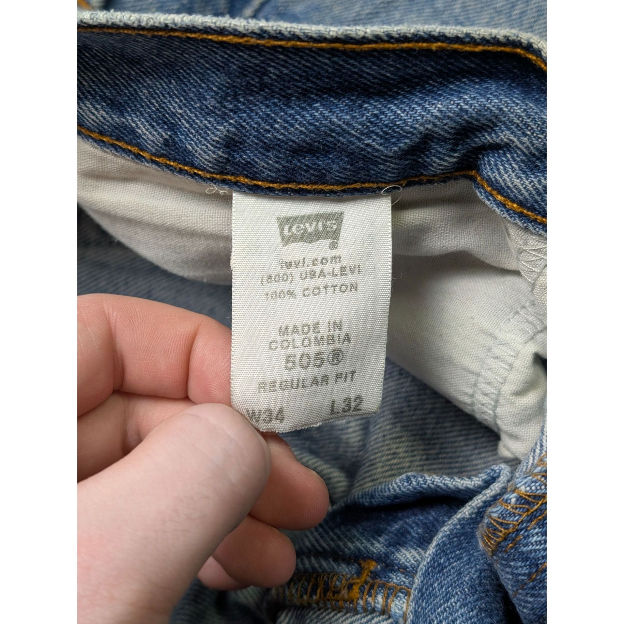 Levi's Levi's 505 Denim Jeans Pants (Y1090) Size US 34 / EU 50 - 12 Thumbnail