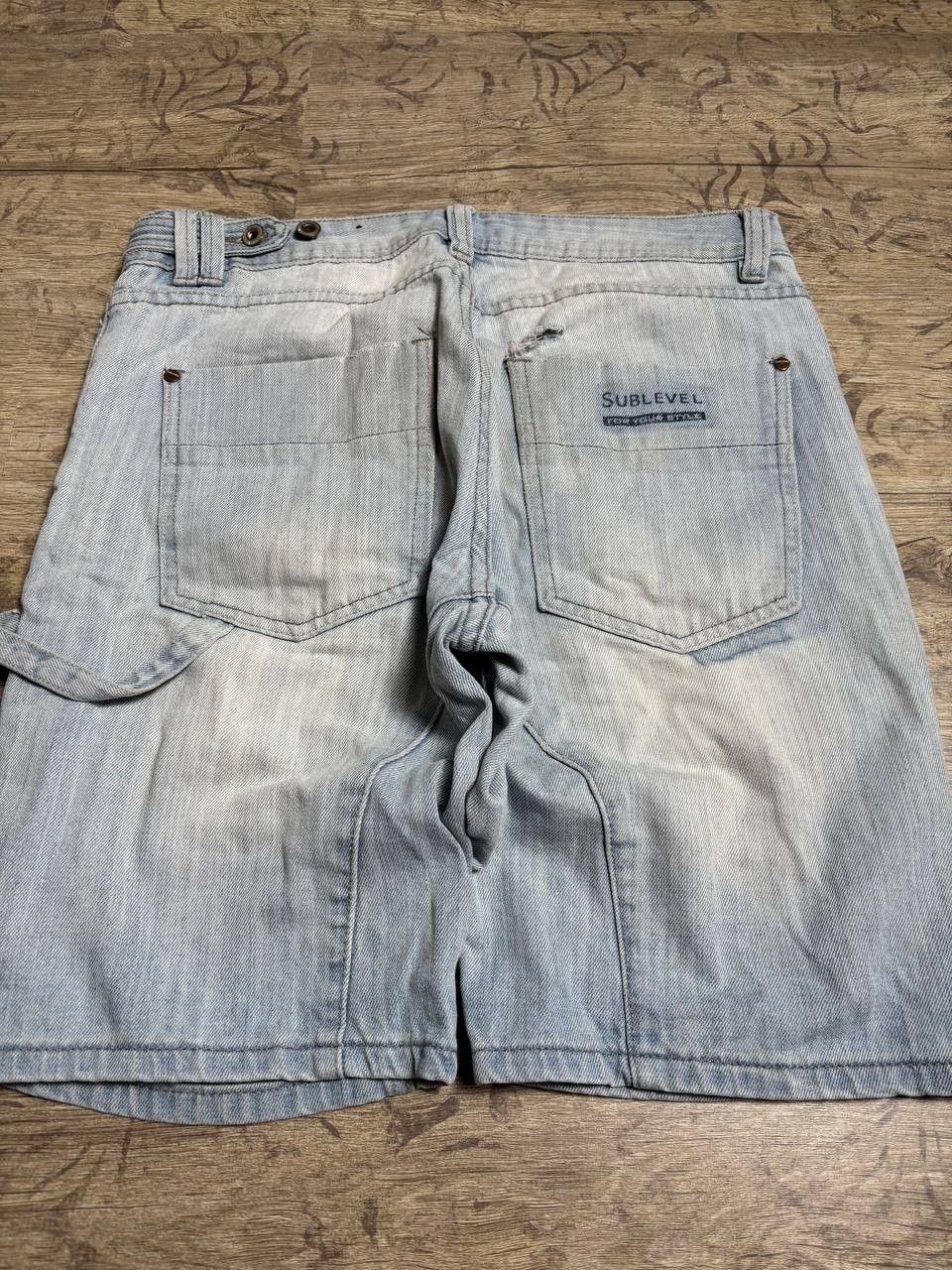 Japanese Brand VTG Balenci! IfSixWasNine type! Distressed Fade Shorts Size US 30 / EU 46 - 2 Thumbnail