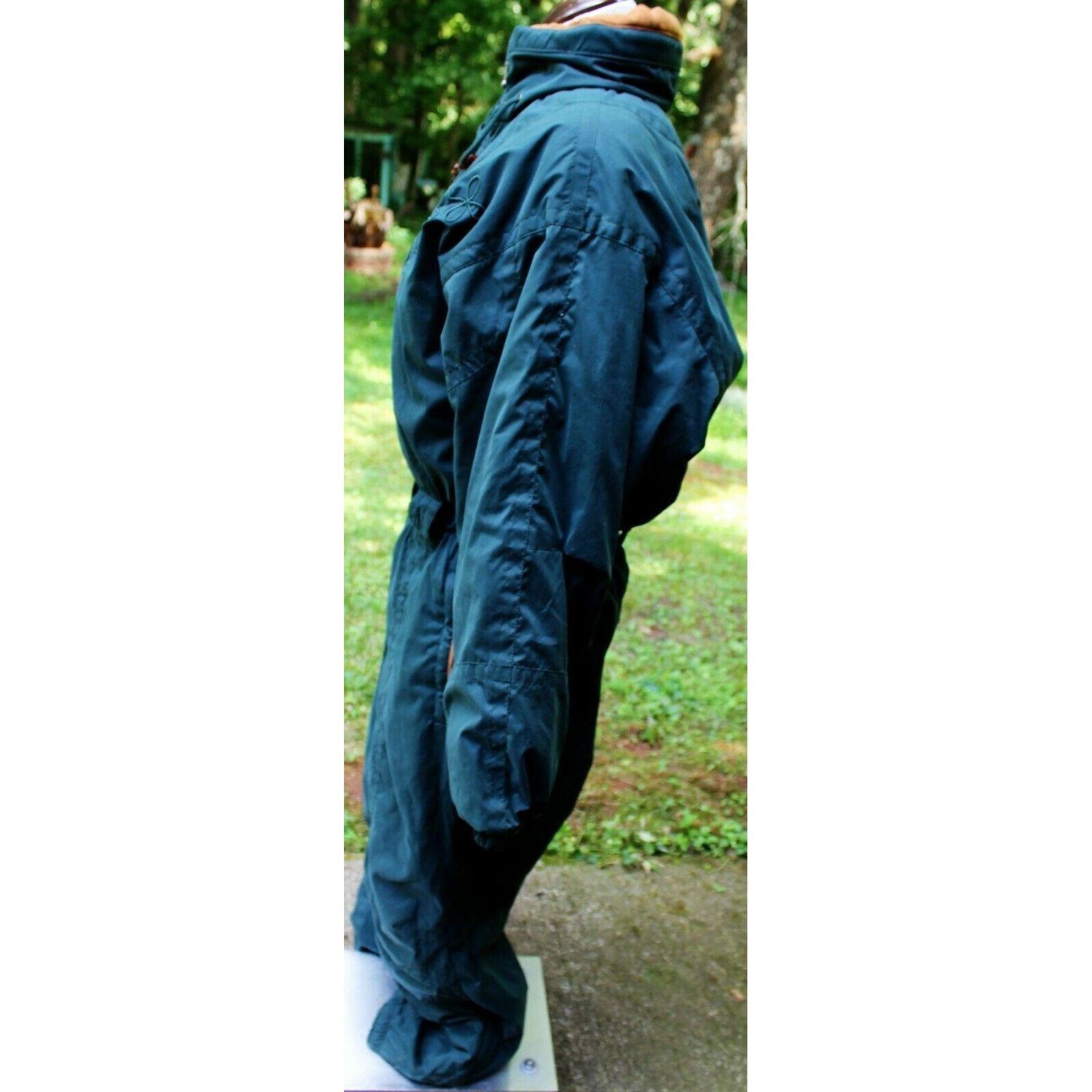 Vtg 80/90s Hunter Green Snowsuit Ski Full Body Suit Womens s