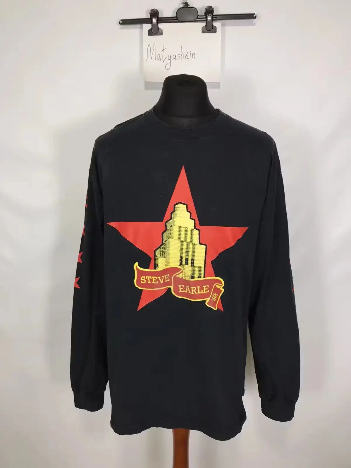 Band Tees × Vintage Vintage Steve Earle long sleeve t-shirt 2008 size XL Size US XL / EU 56 / 4 - 1 Thumbnail