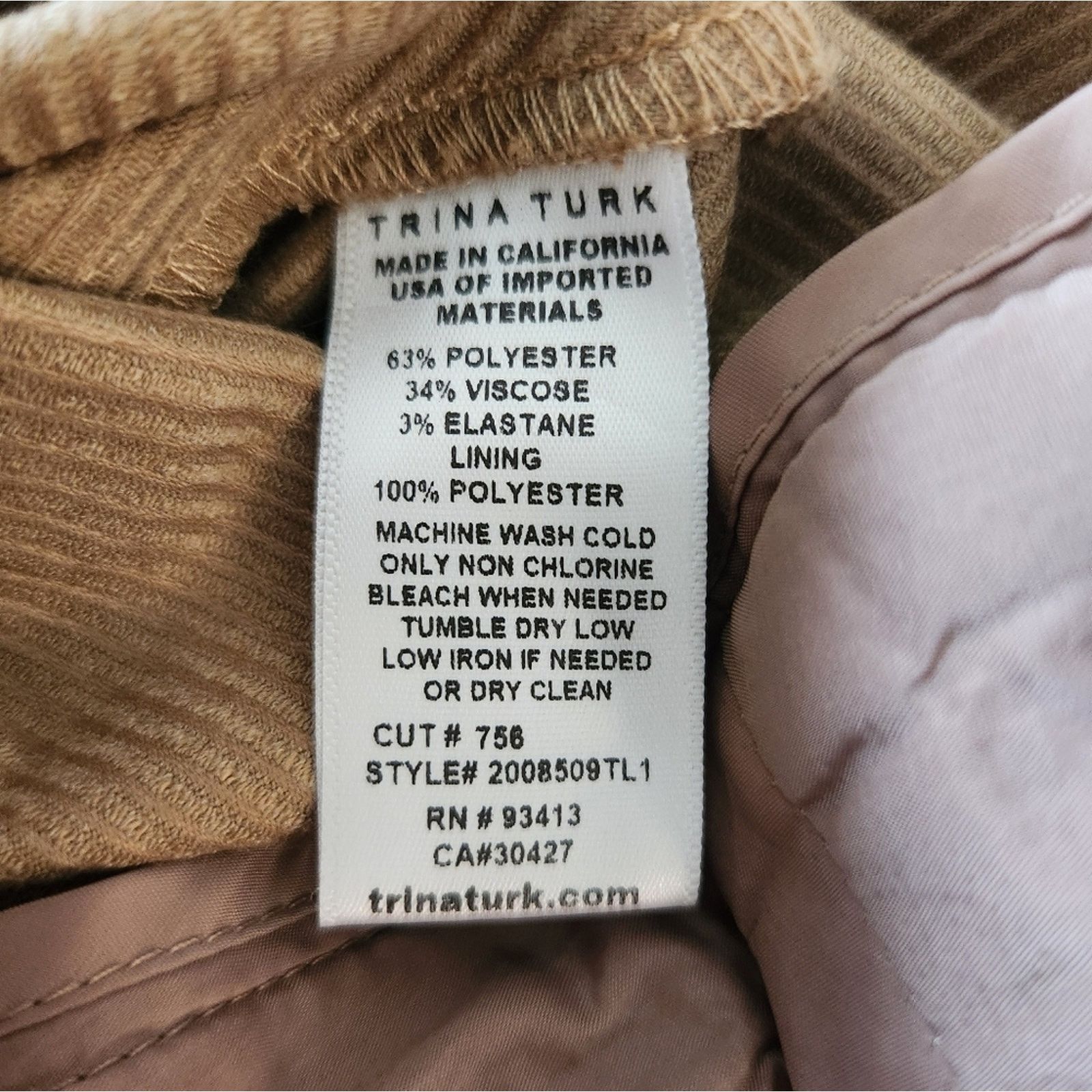 Trina Turk Trina Turk NWT Prizzi Knit Guacho Wide Leg Crop Pants 10 Size 32" / US 10 / IT 46 - 10 Thumbnail