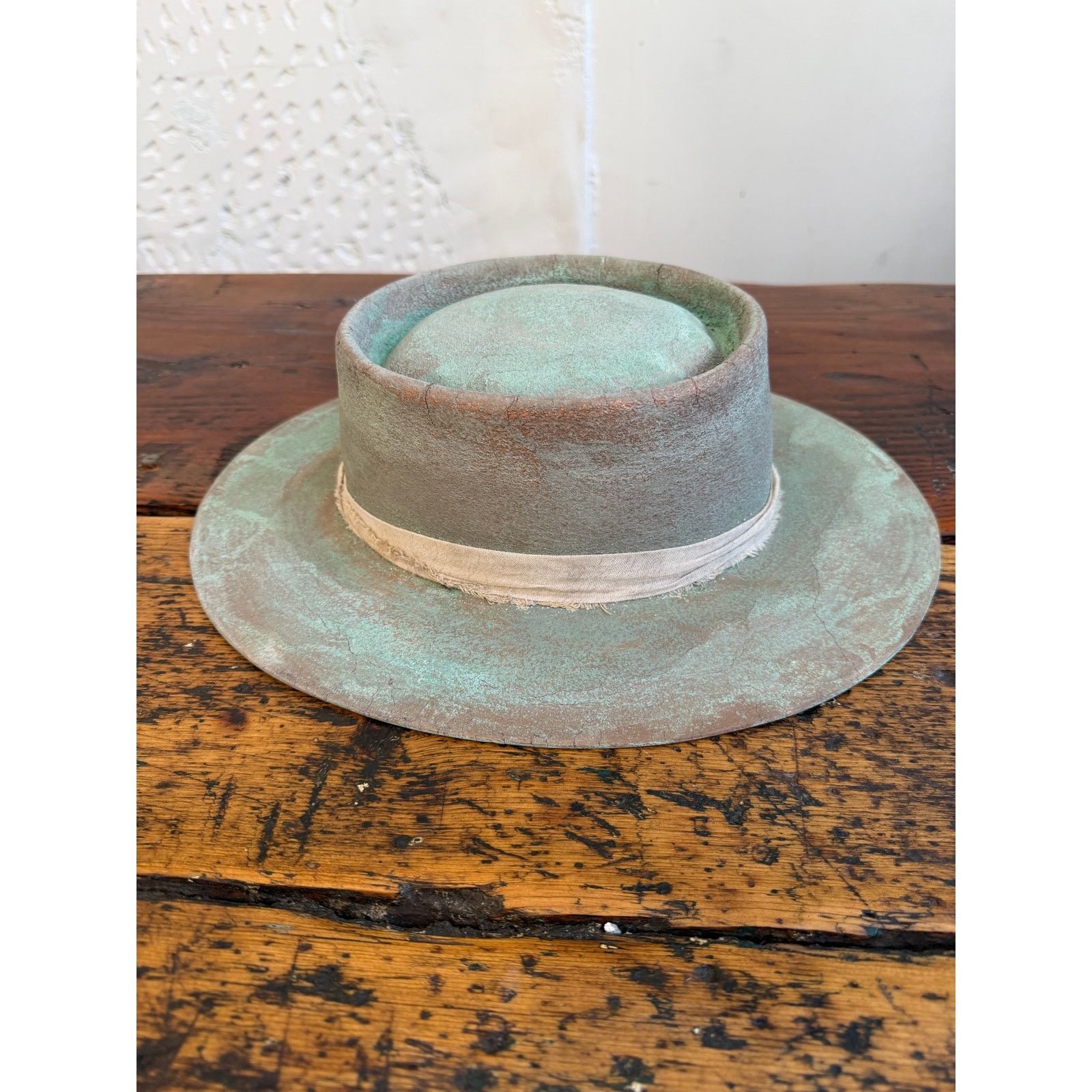 Other Meshika Distressed Wide Brim Hat Size ONE SIZE - 2 Thumbnail
