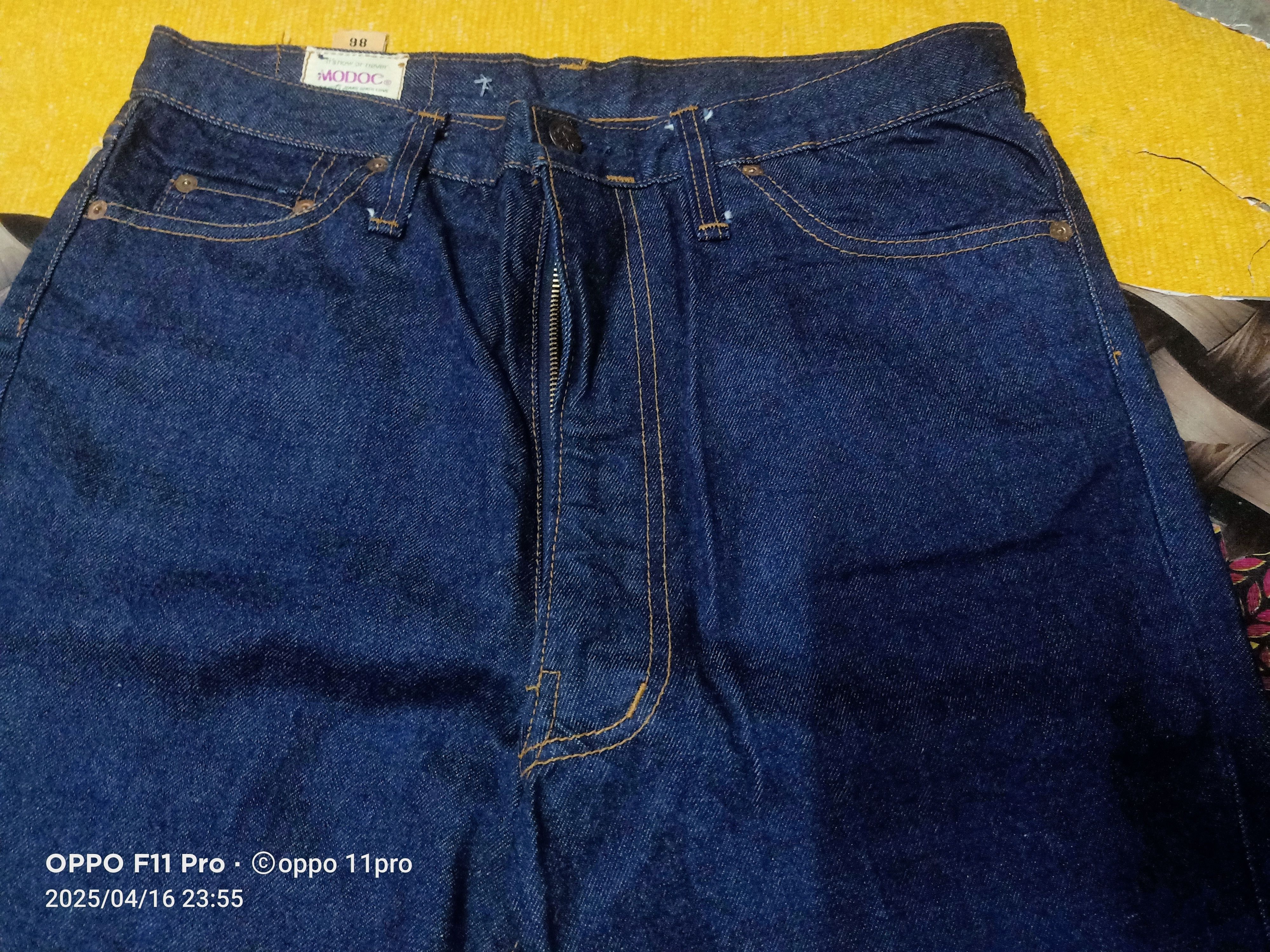 If Six Was Nine × Japanese Brand × Le Grande Bleu (L.G.B.) Modoc 90s Vtg Denim Flaredenim Loose Rise Rare Size US 32 / EU 48 - 13 Thumbnail