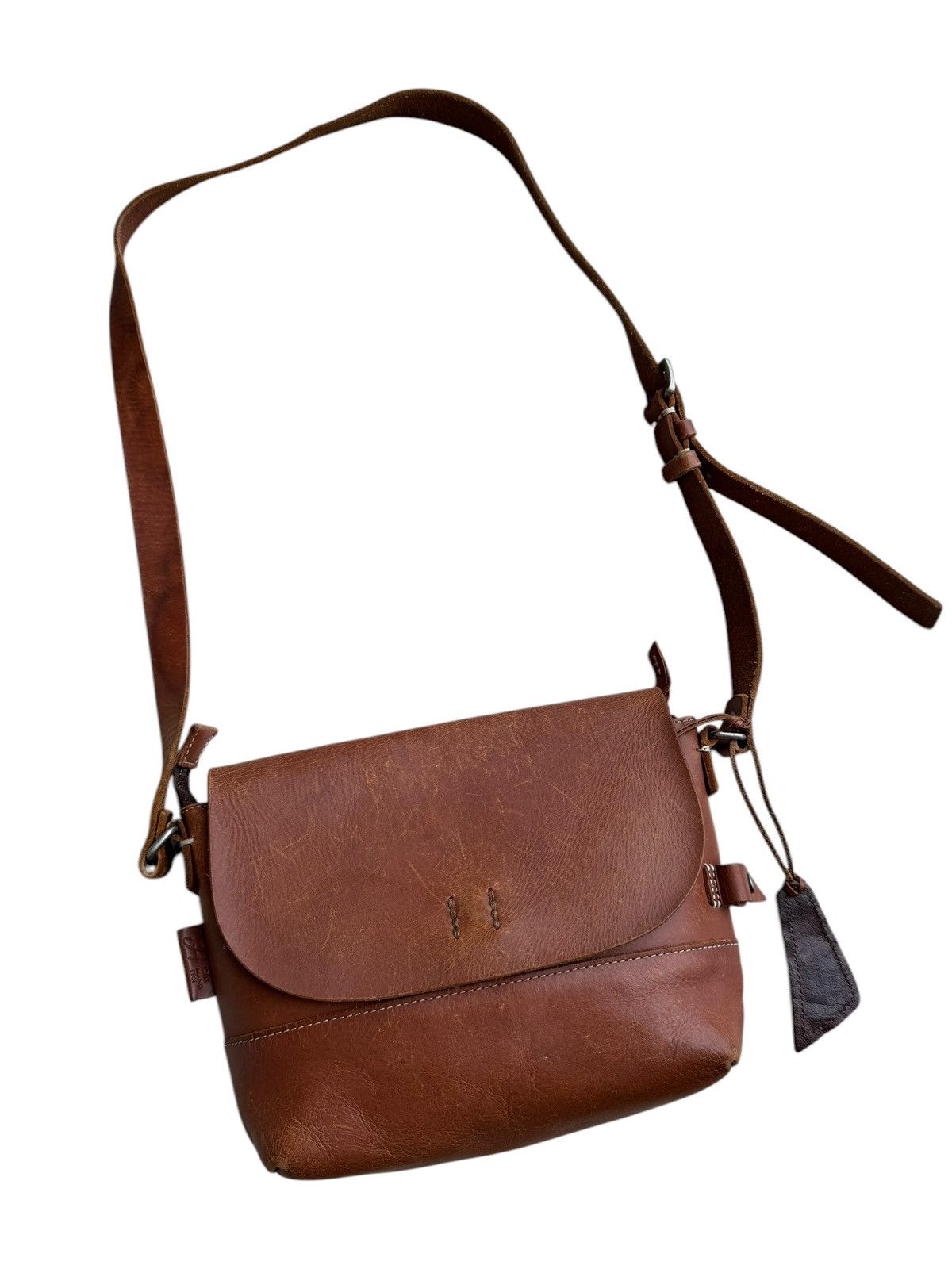 Genuine Leather 🔥 1203 Mano Fece Leather Sling Bag Size ONE SIZE - 1 Thumbnail
