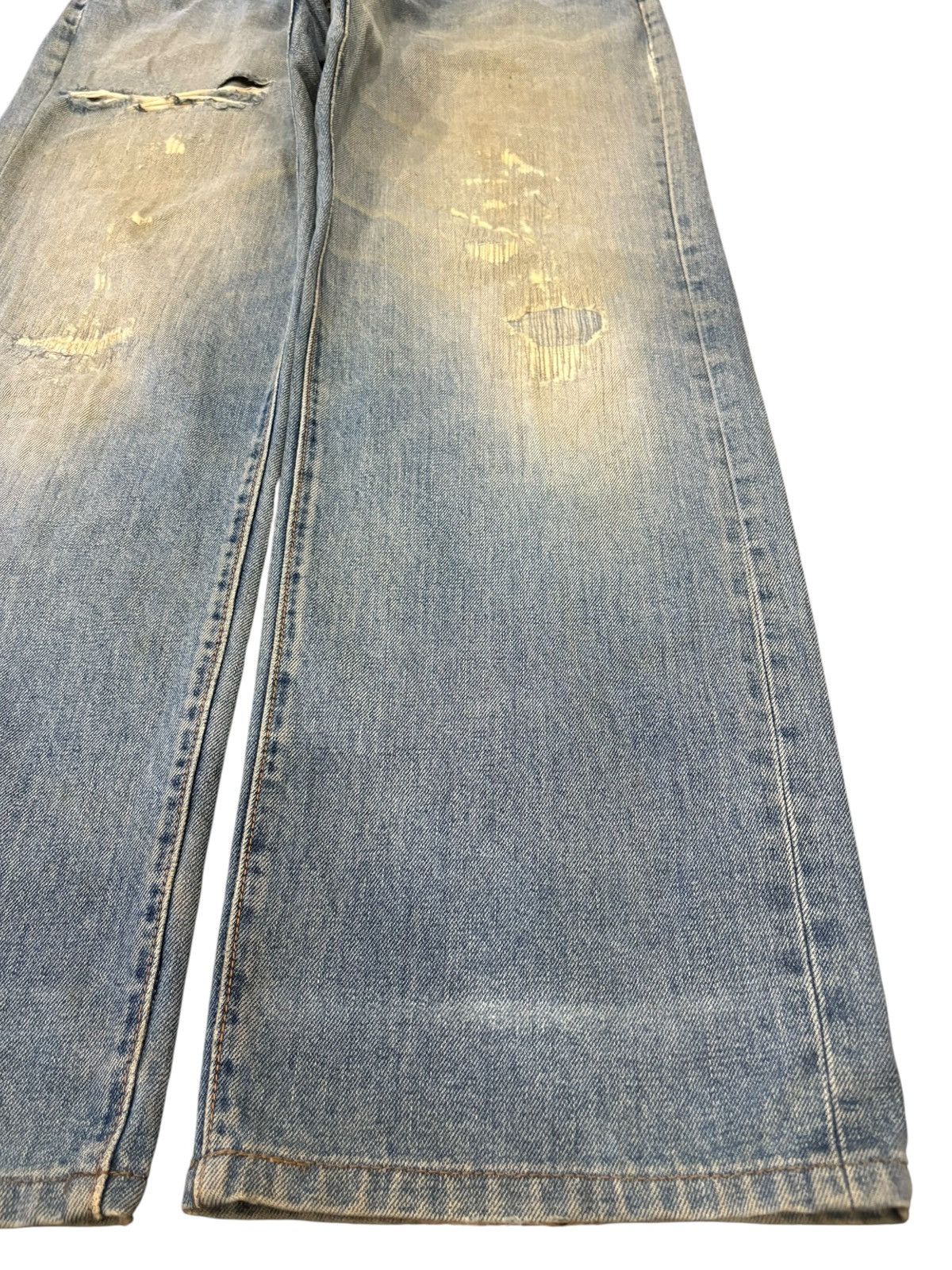 JNCO Vintage Japanese Brand Mud Wash Distressed Baggy Jeans Size US 33 - 7 Thumbnail