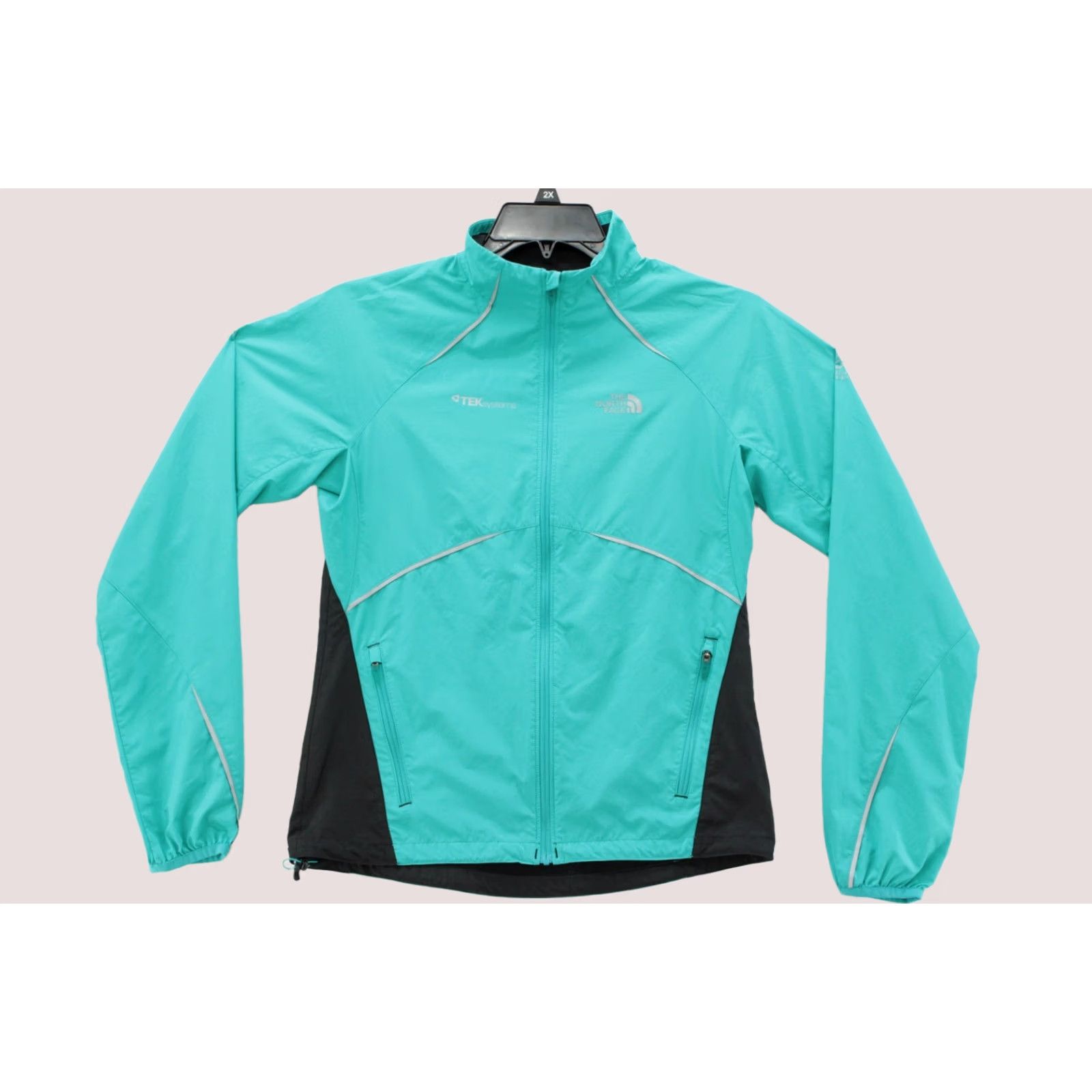 The North Face The North Face Flight Series Flashdry Windbreaker Womens S Green Tek Systems Colorblock Lightweight Front Zip Pockets Back Zip Pocket Size S / US 4 / IT 40 - 1 Thumbnail